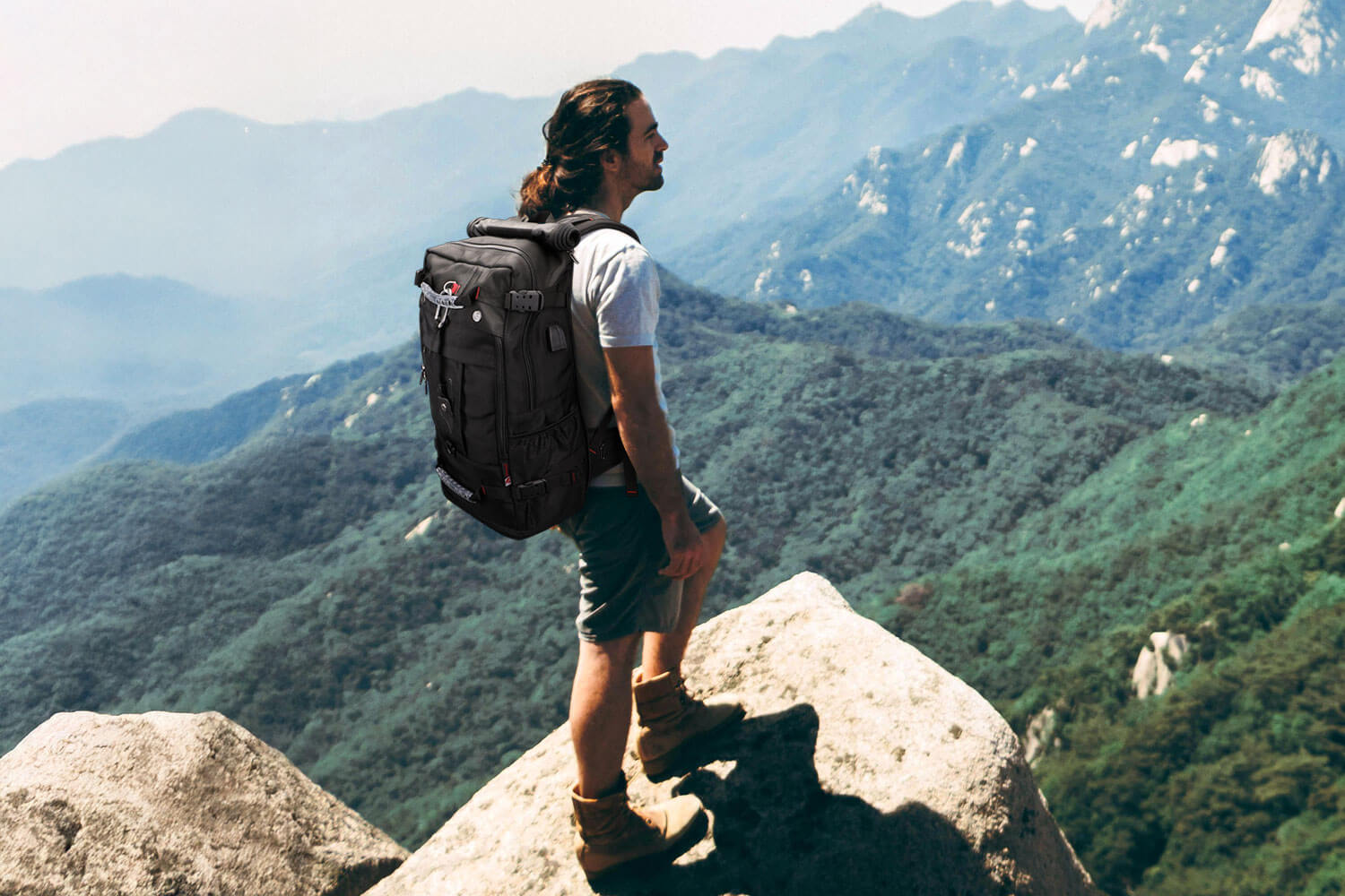 best travel backpack for europe digital nomad 38L Carry-On this bag expands when you need to pack more Best European Travel Backpack: Digital