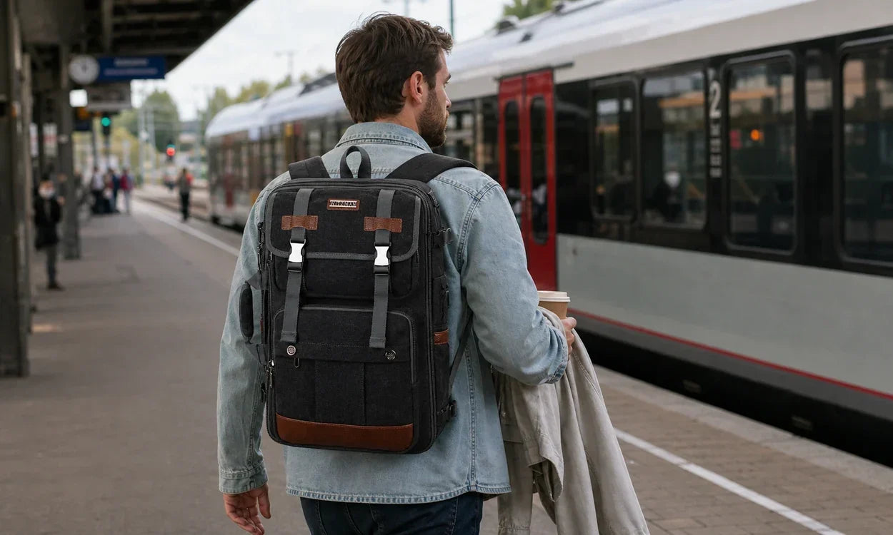 One Backpack for Trains and Budget Airlines: Design for Two Different Constraints