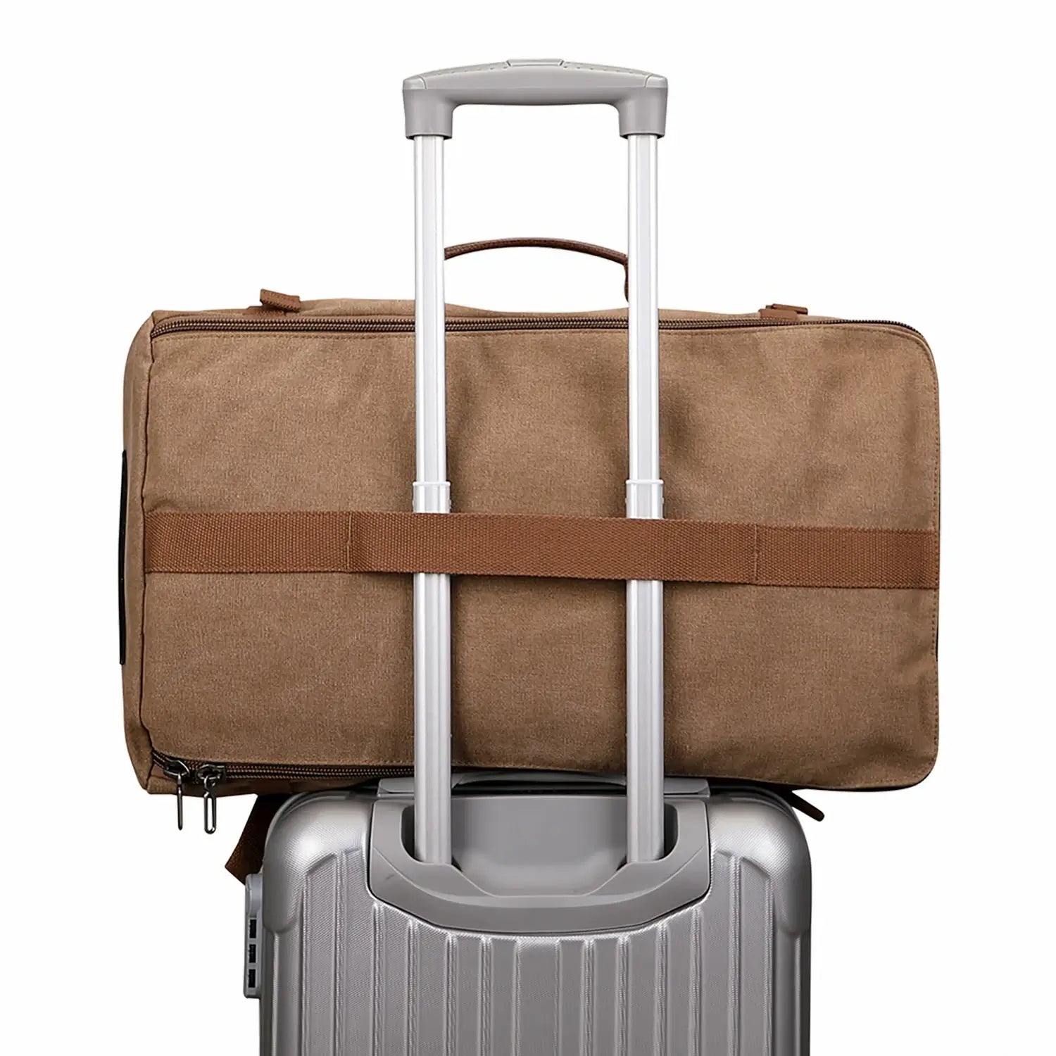 witzman a519-2 canvas carry on backpack #color_brown