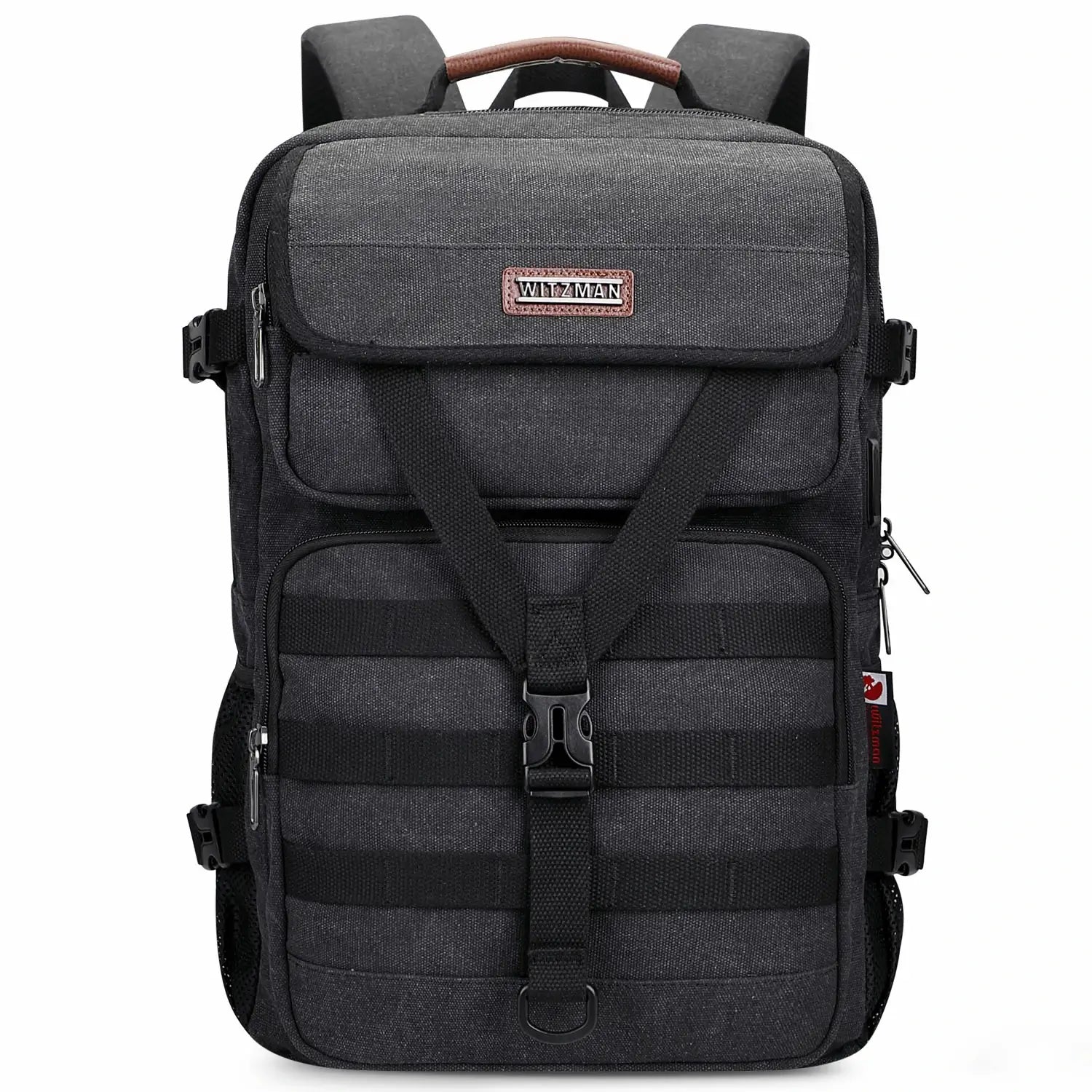 Men’s Canvas Travel Backpack TSA Vintage Carry-On Bag A8012