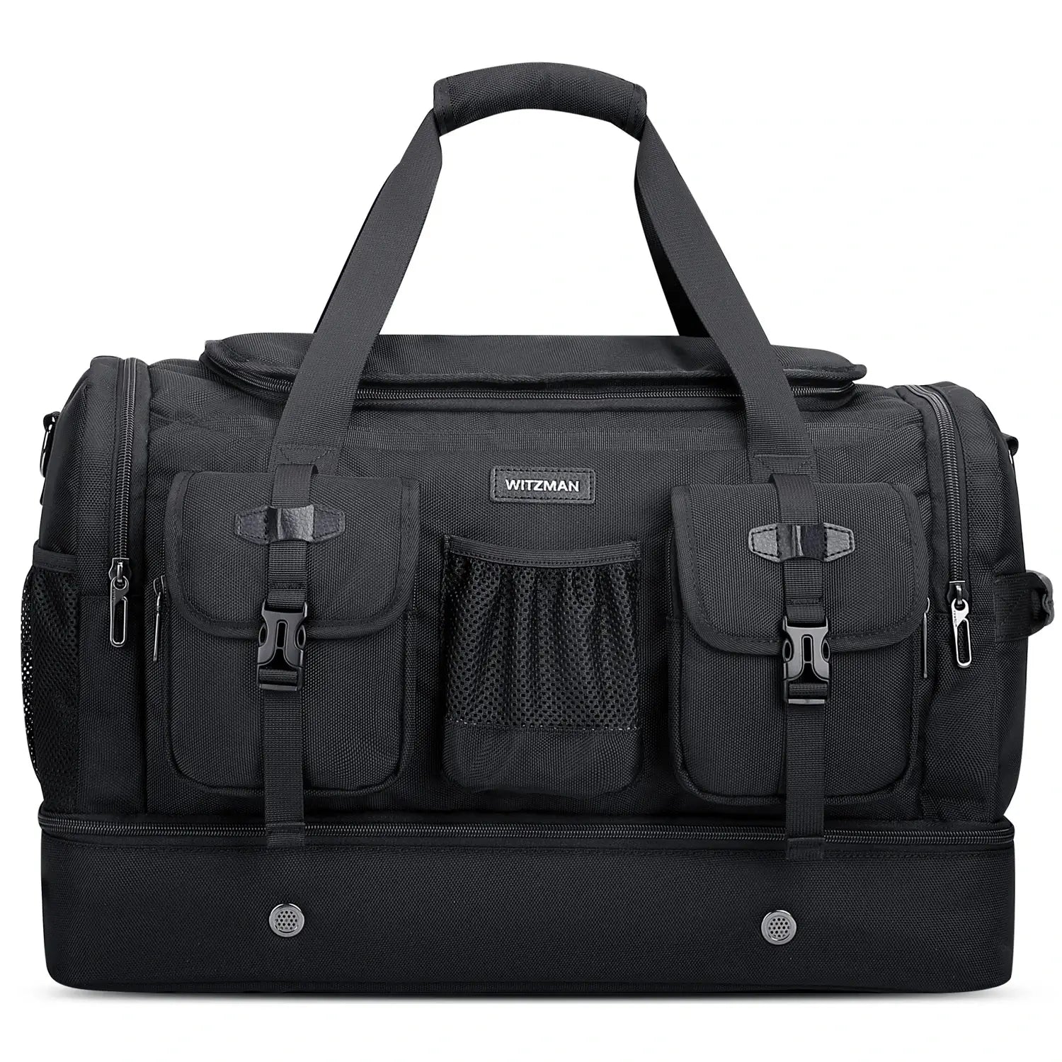 Double-Layer Duffel Bag Modern Split-Level Design with Bottom Shoe Compartment B723