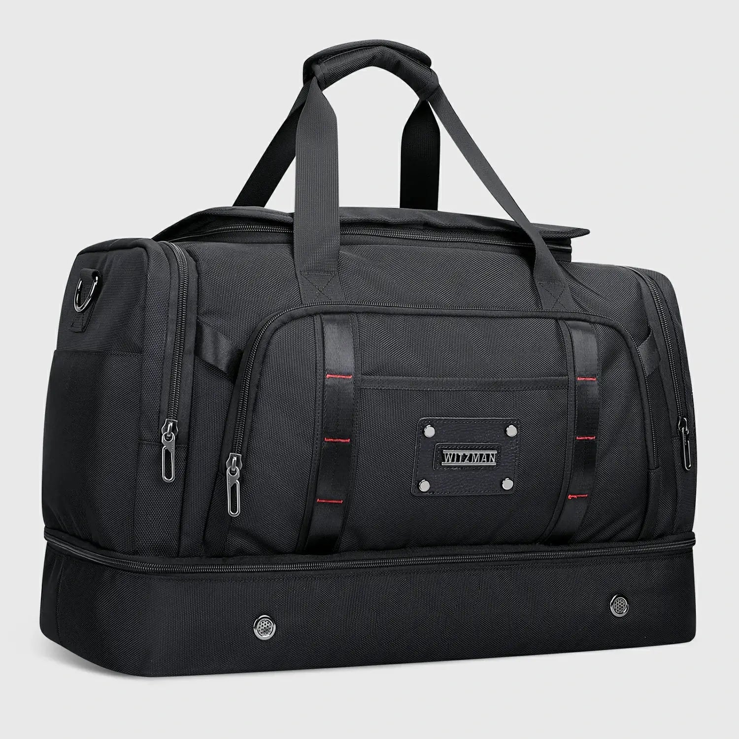 WITZMAN B720 men’s large nylon duffel bag with double-layer shoe compartment - main