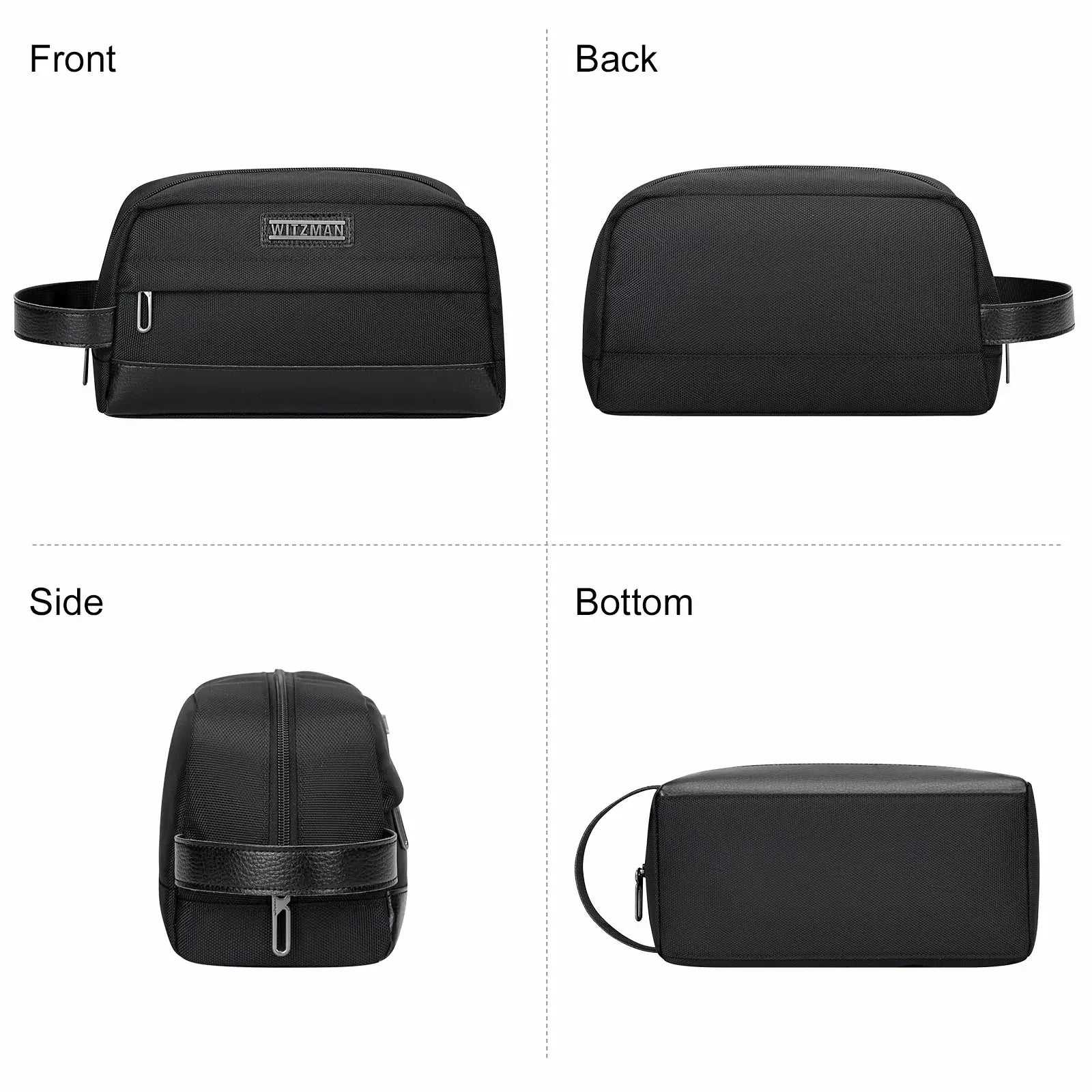 B692 Black Travel Bathroom Bag Toiletry Bag Shaving Bag Cosmetic bag