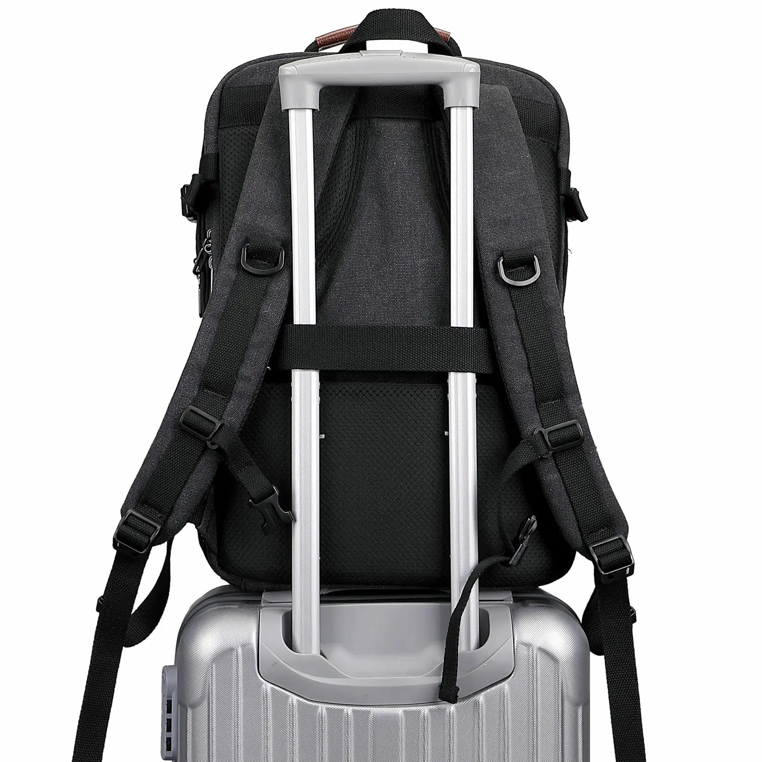 Men’s Canvas Travel Backpack TSA Vintage Carry-On Bag A8012