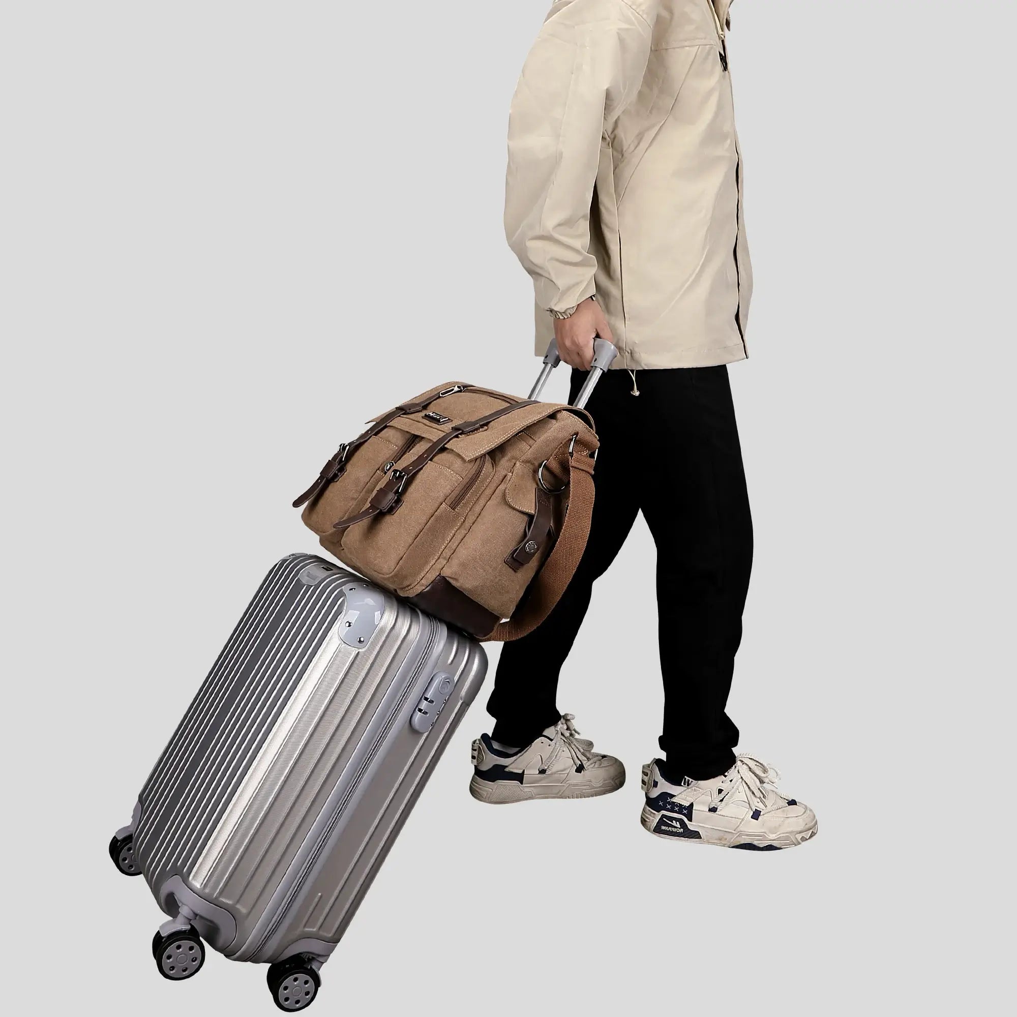 Postman Bag For Men Vintage Canvas Messenger Bag A8008-2