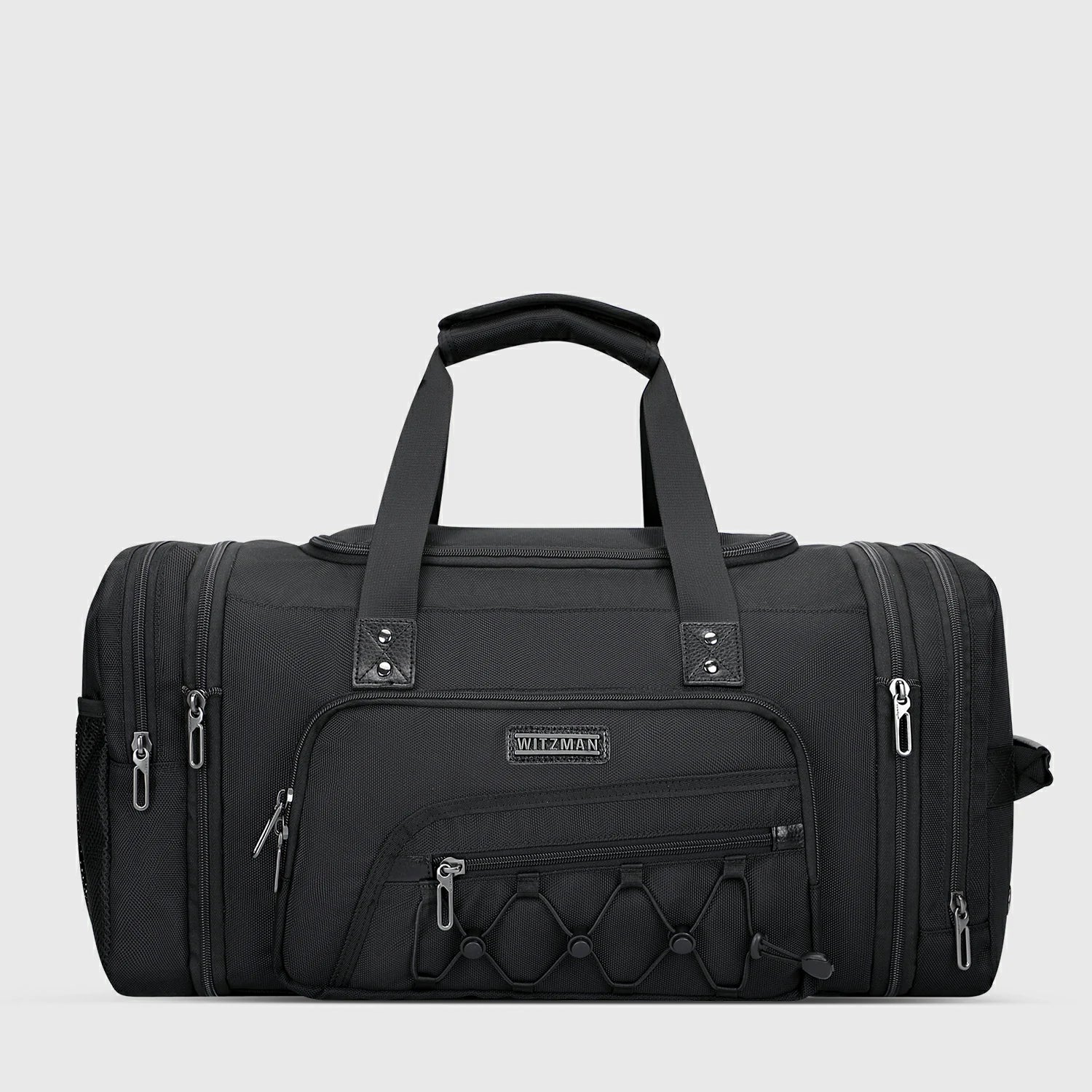 Black WITZMAN B695 nylon duffel bag product view