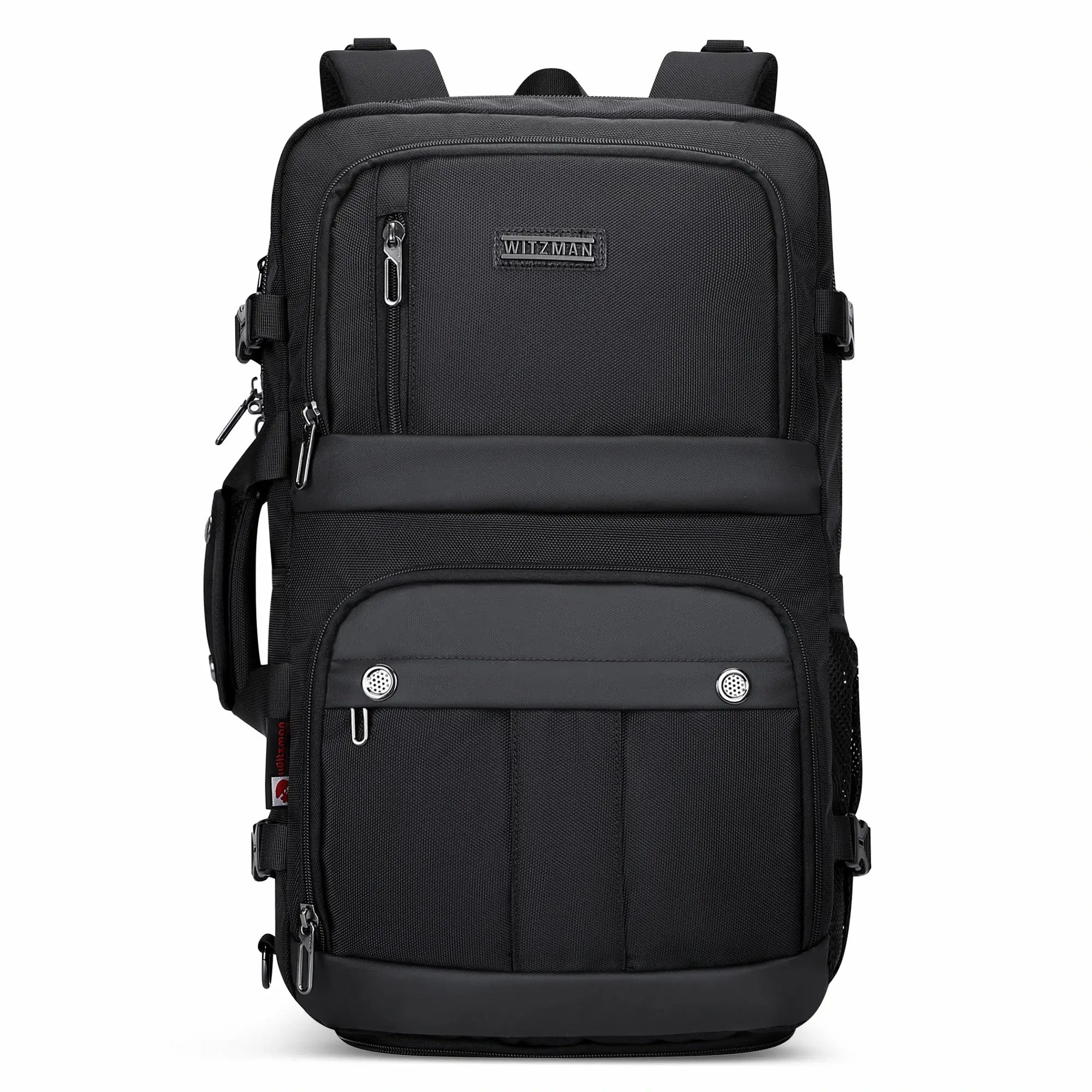 Black Nylon Travel Backpack for Men B683