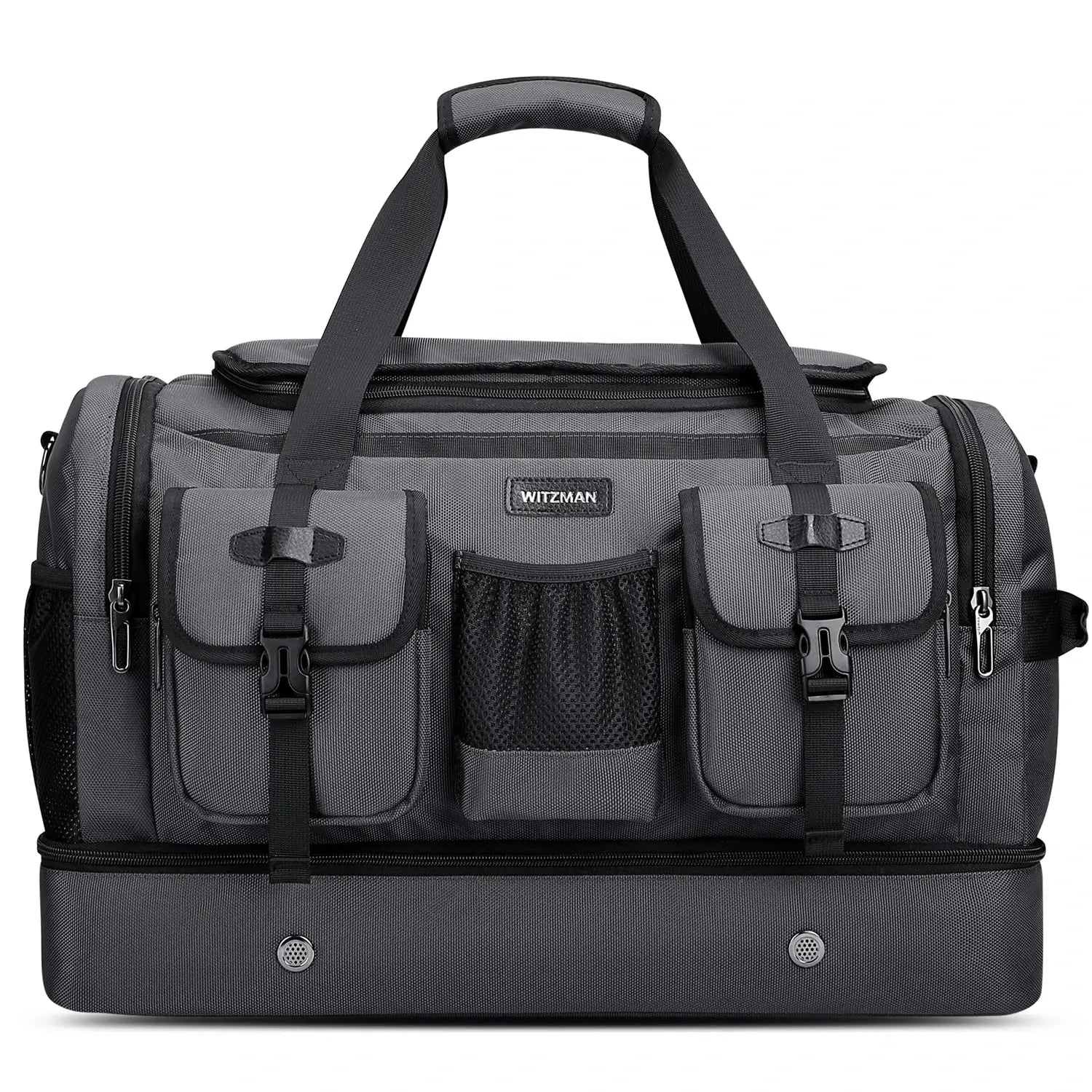 Double-Layer Duffel Bag Modern Split-Level Design with Bottom Shoe Compartment B723