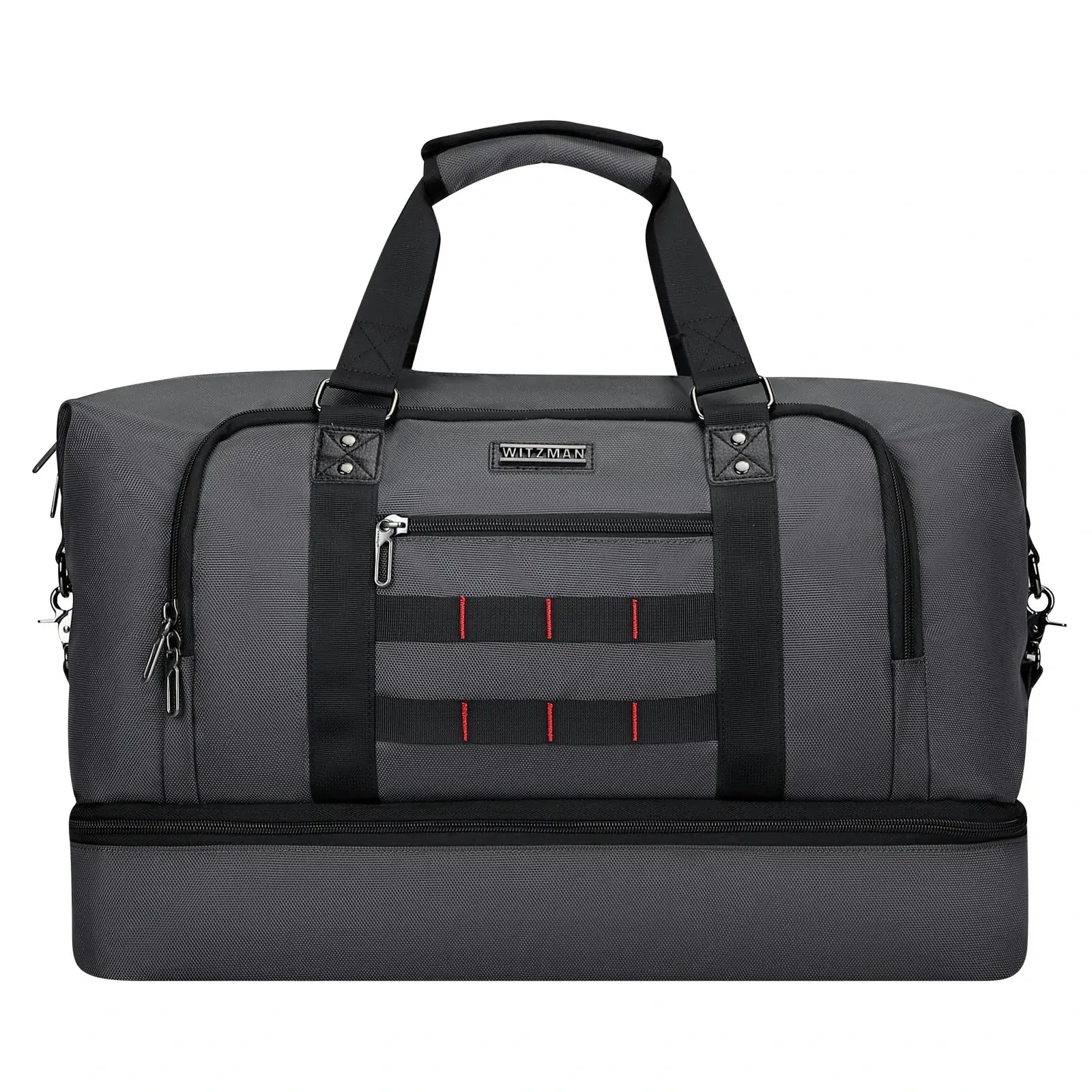 Large weekender duffle bag witzman b696 #color_grey
