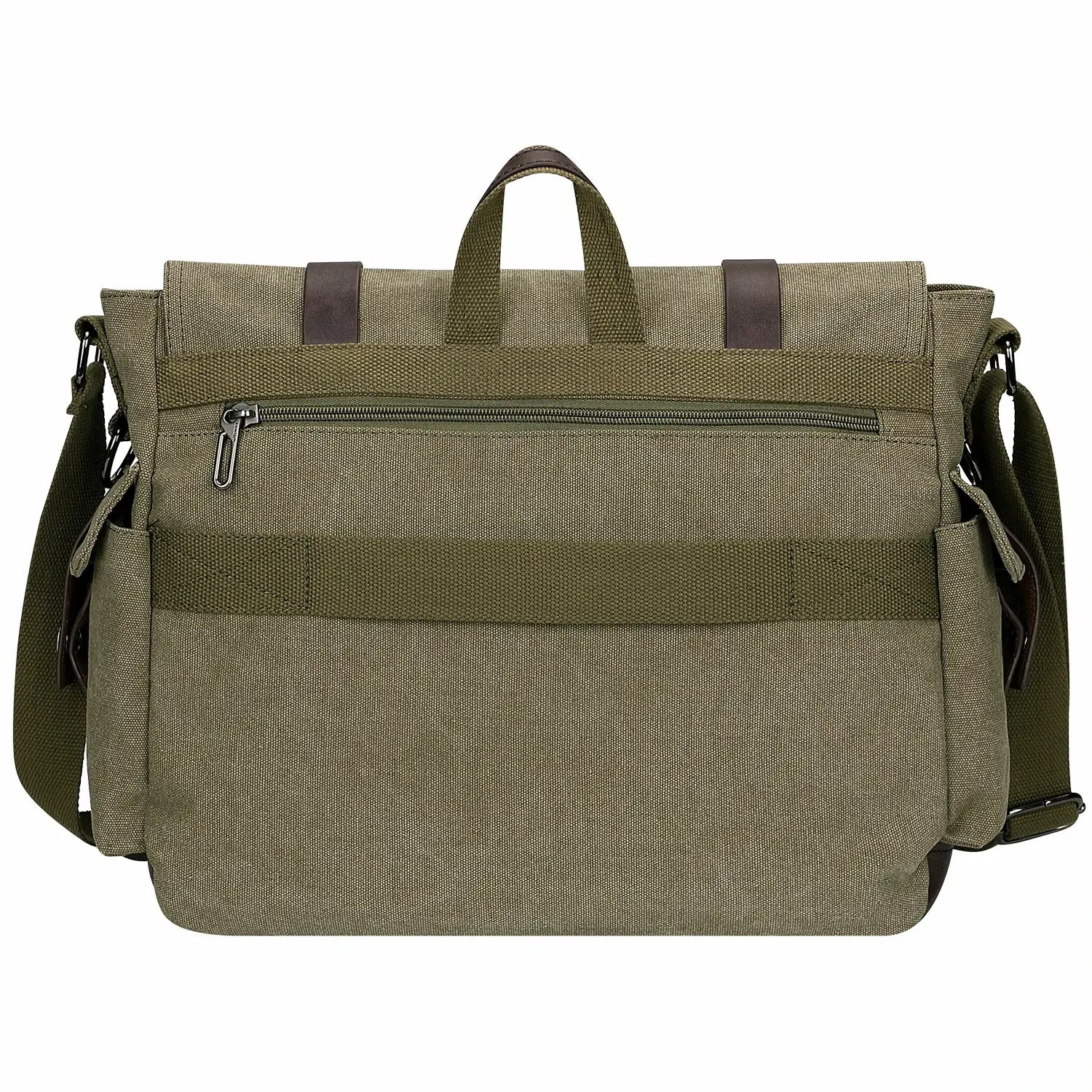 postman bag for men green messenger bag witzman large carry on canvas bag #color_green