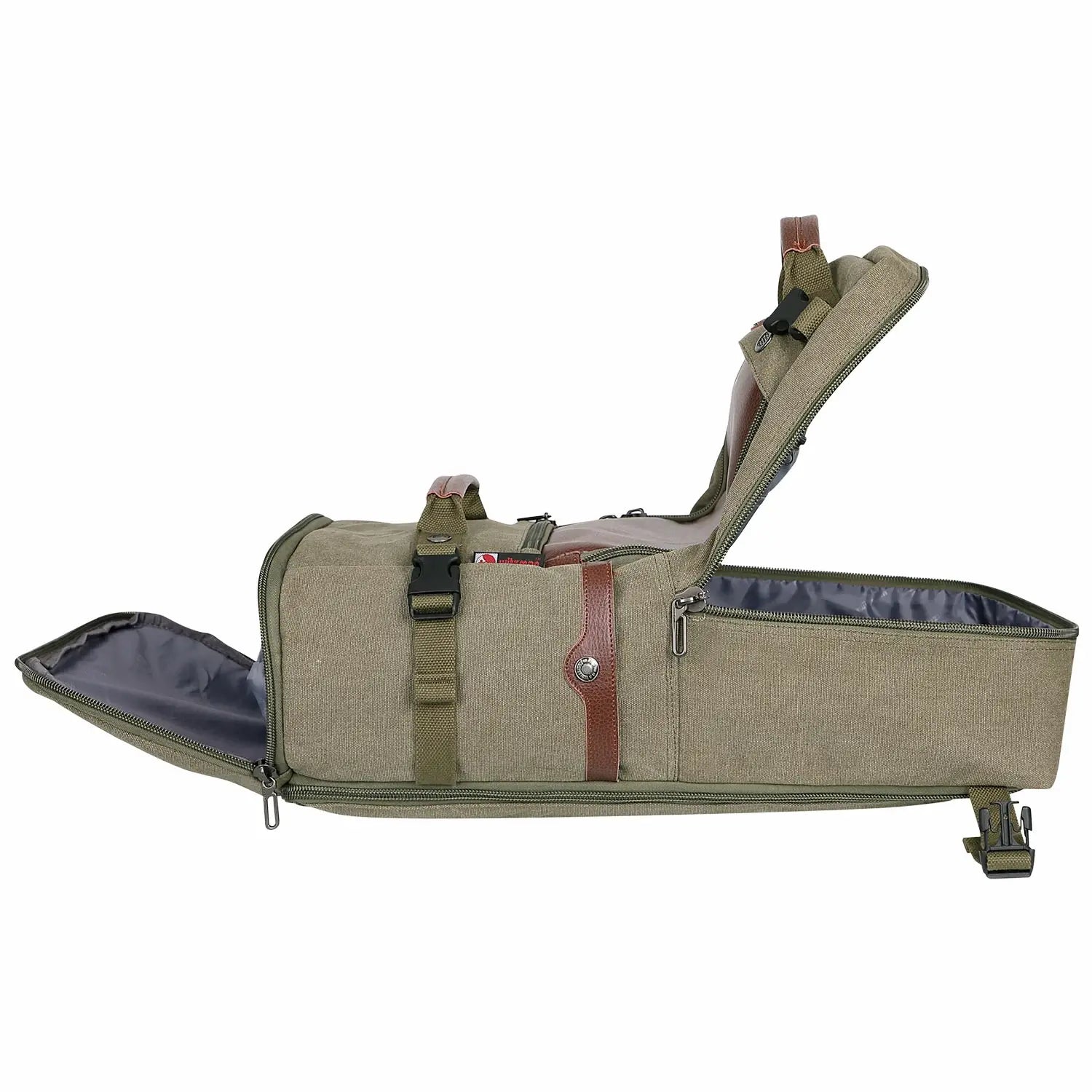 Travel Luggage Canvas Backpack for Men 22.5 inch green Rucksack