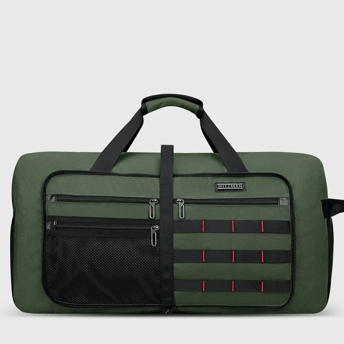 Foldable Duffel Bag for Travel 65L Lightweight Packable green nylon bag