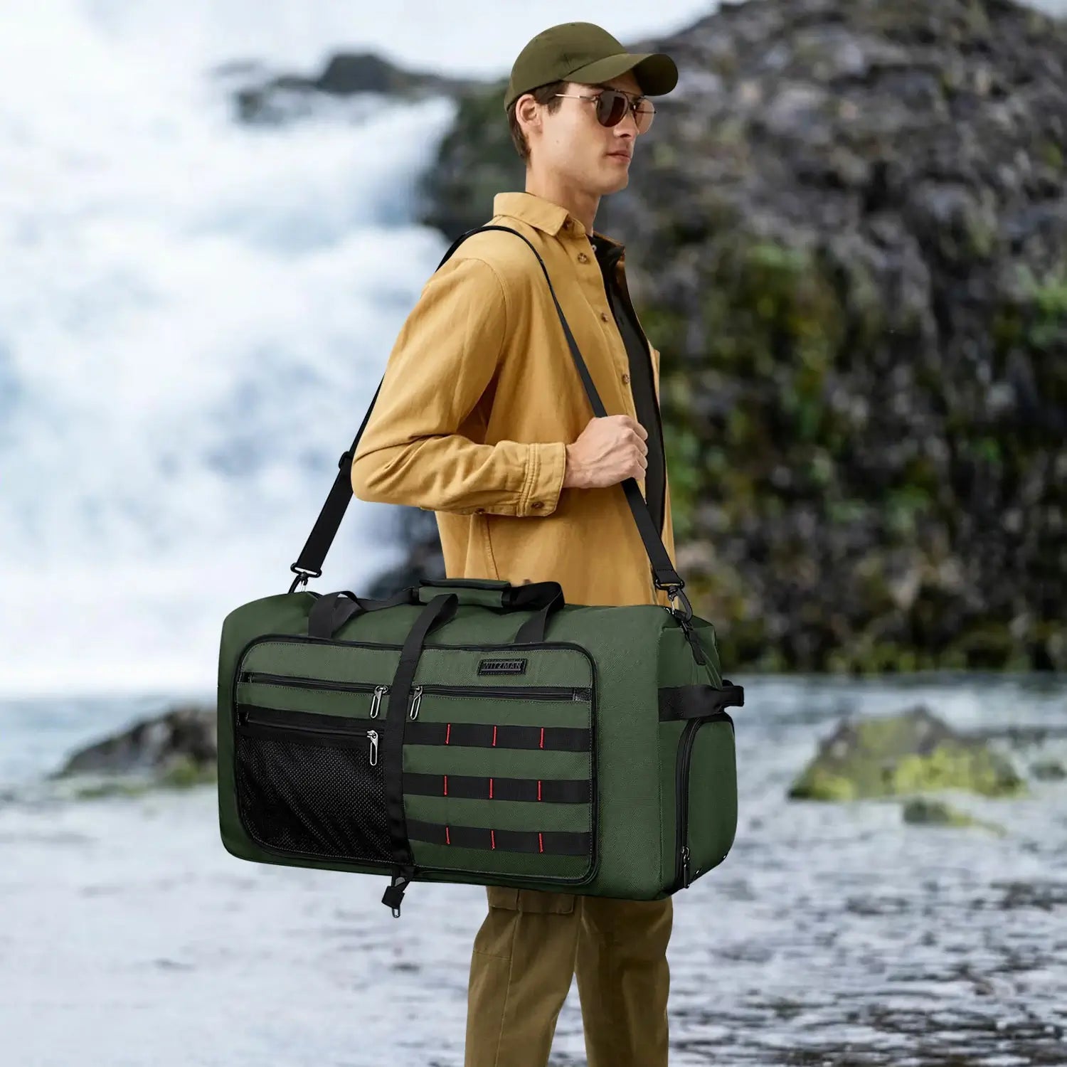 Foldable Duffel Bag for Travel 65L Lightweight Packable B697