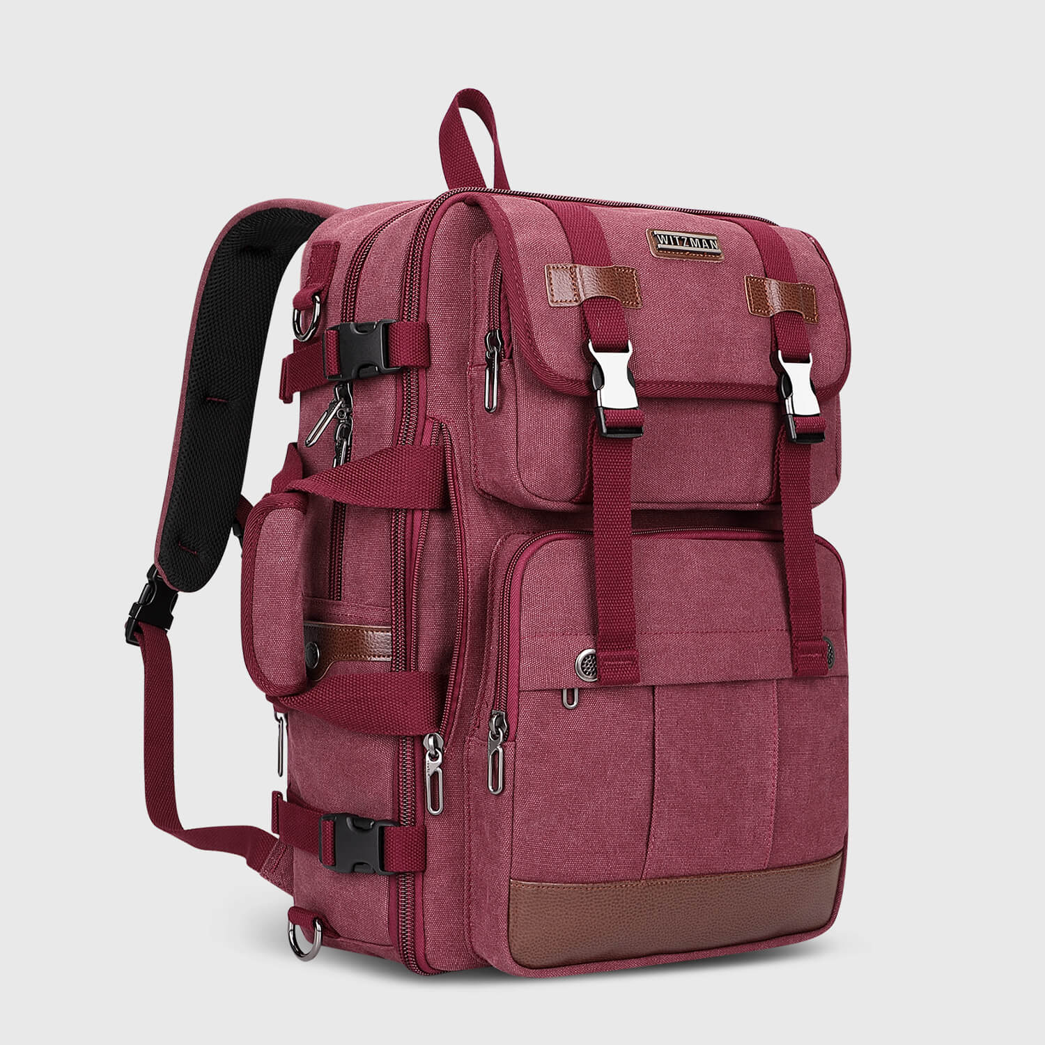 Witzman Women Canvas Backpack Large Duffel Bag A6617 3