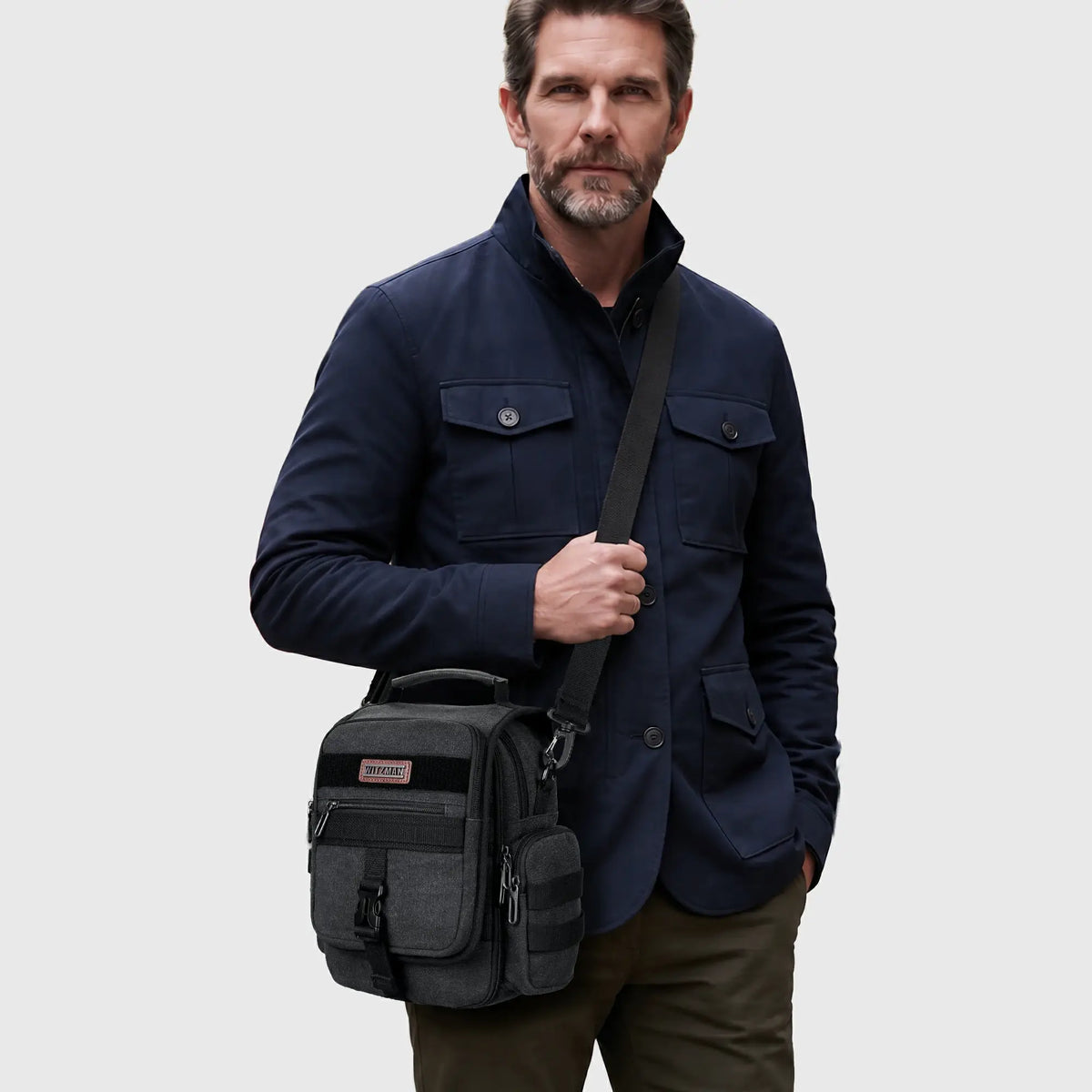 Vintage Canvas Crossbody Bag for Men Everyday Bags A8039