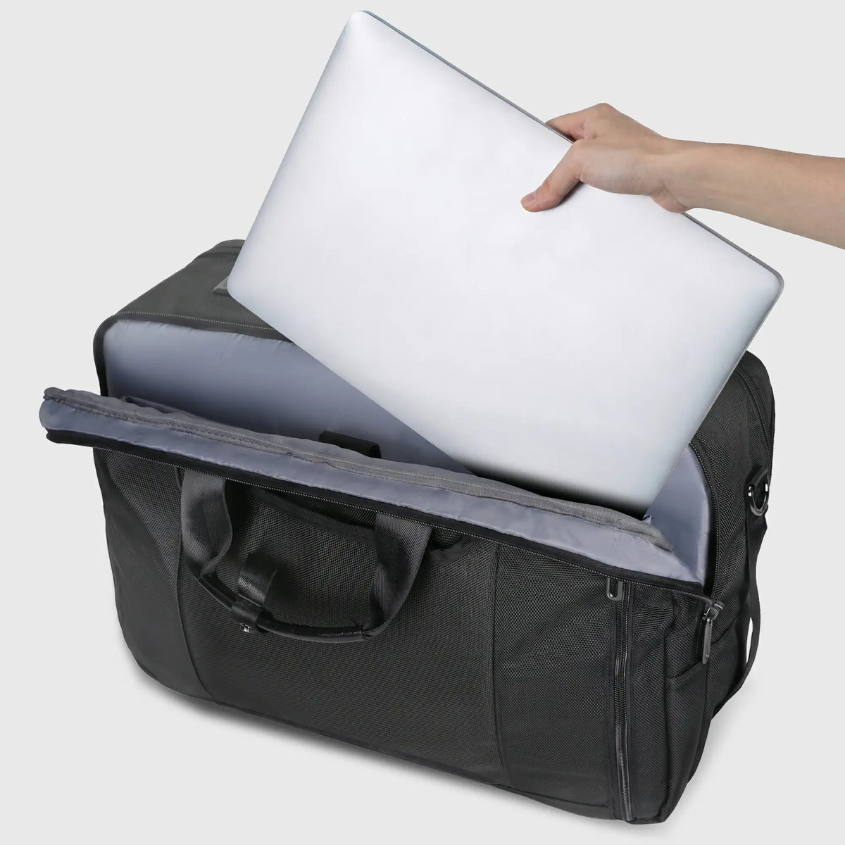 WITZMAN B752 3-in-1 briefcase backpack for men with 33L organized laptop storage