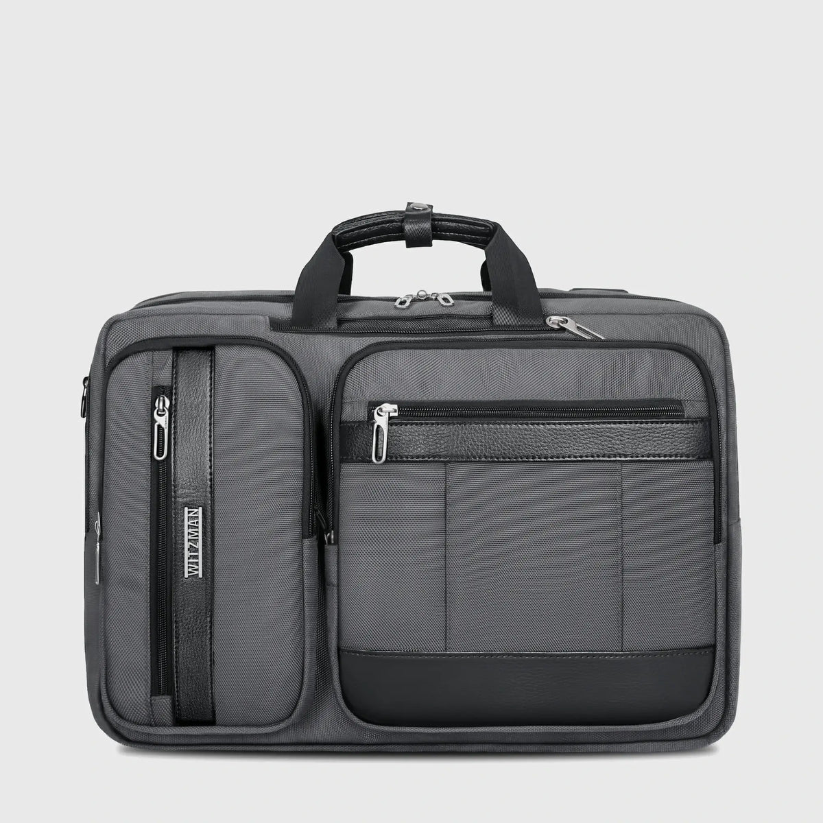 WITZMAN B752 3-in-1 briefcase backpack for men with 33L organized laptop storage