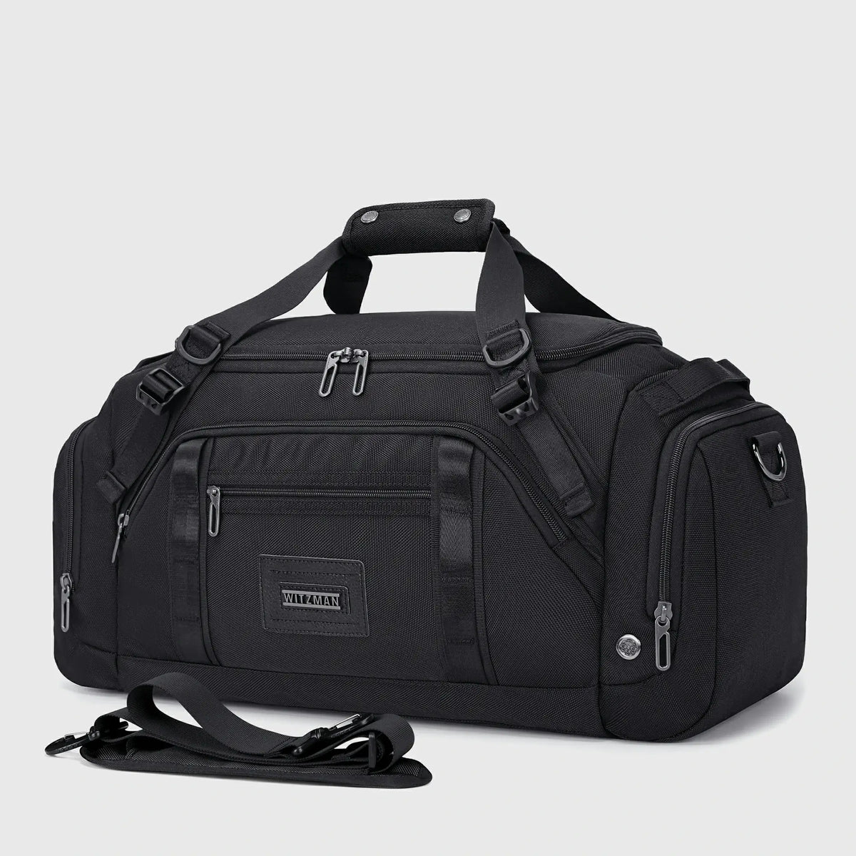 50L Nylon Duffle Bag with Shoe & Wet/Dry Compartments B757