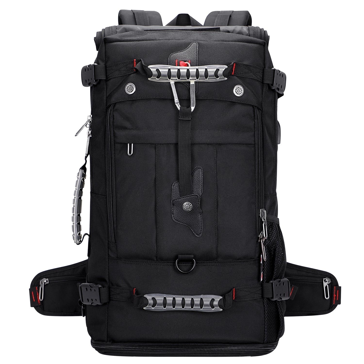 Black Nylon Travel Backpack