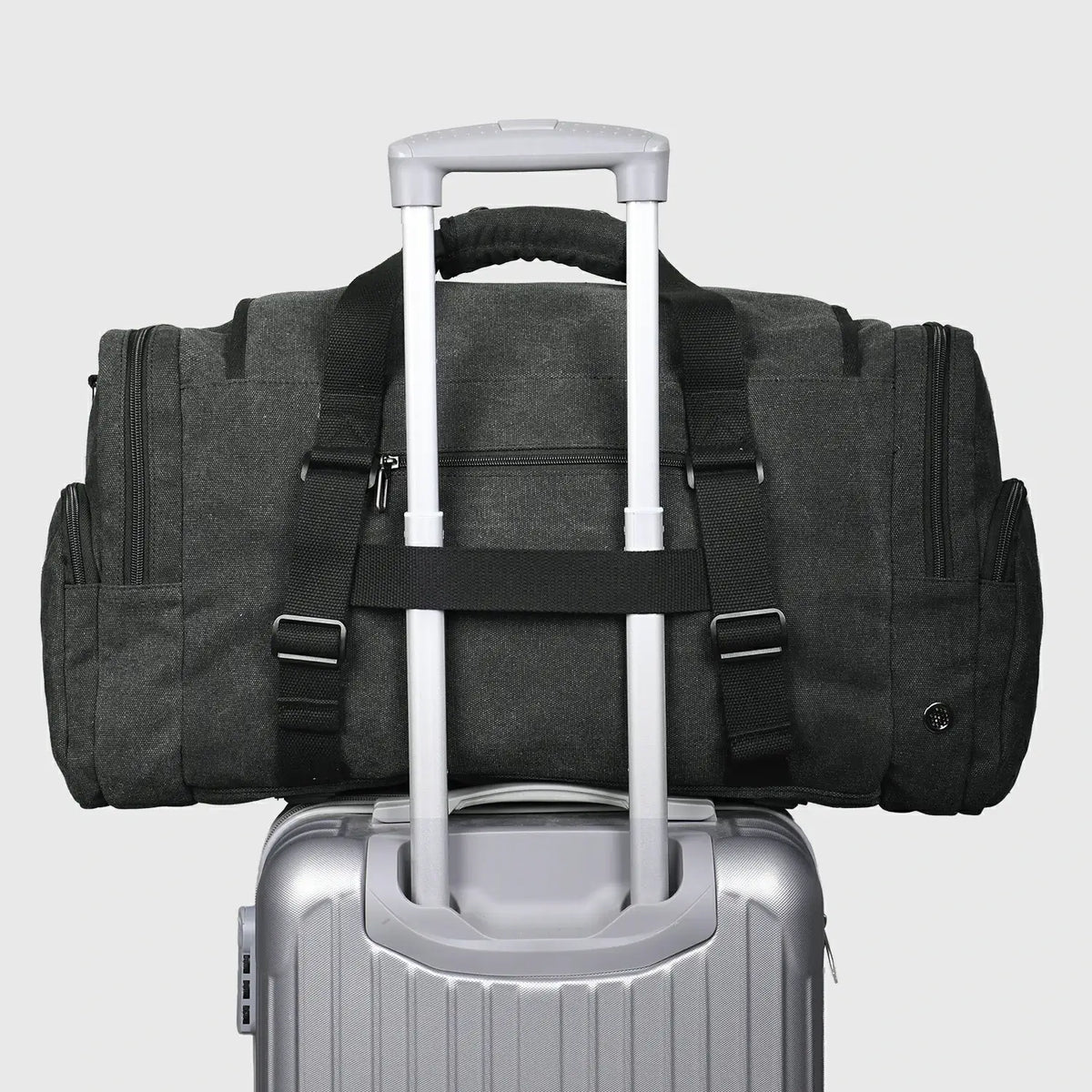 55L Canvas Duffle Bag for Men with Shoe Compartment A8032