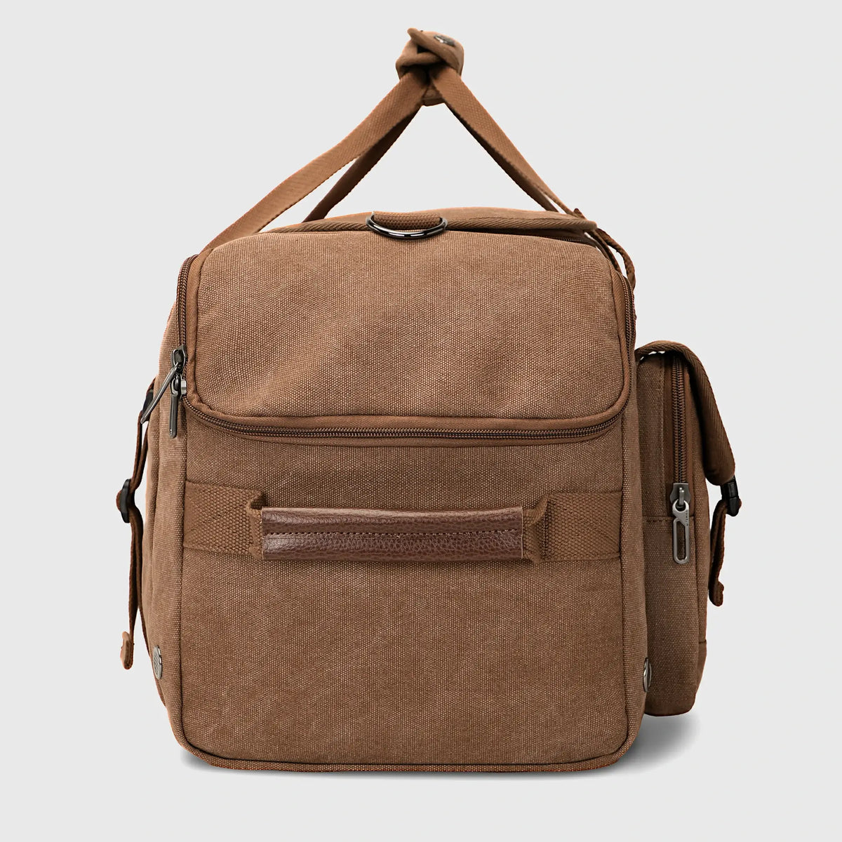 Canvas Duffle Bag with Shoe & Wet/Dry Compartments - A8035