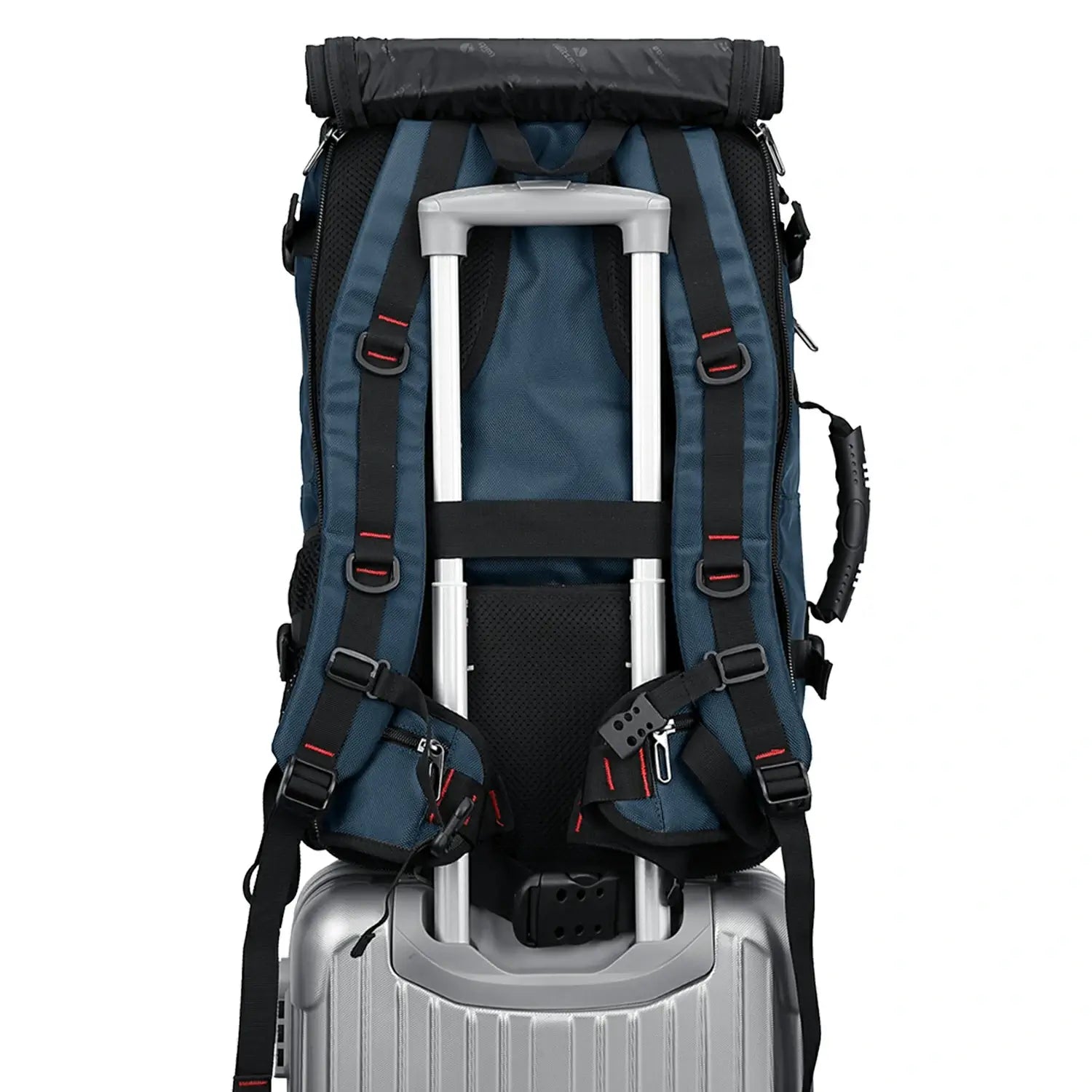 Multifunctional Leisure Carry on Travel Backpack sliver blue pack for men witzman b682 40L