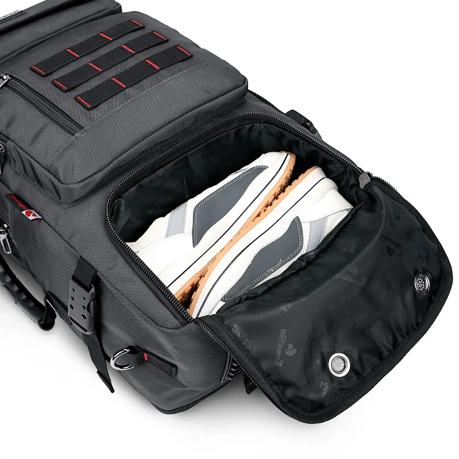 Multifunctional Leisure Carry on Travel Backpack sliver gray nylon pack for men witzman b682