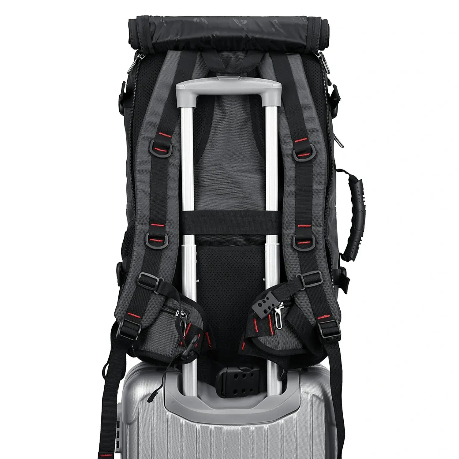 Multifunctional Leisure Carry on Travel Backpack sliver gray nylon pack for men witzman b682