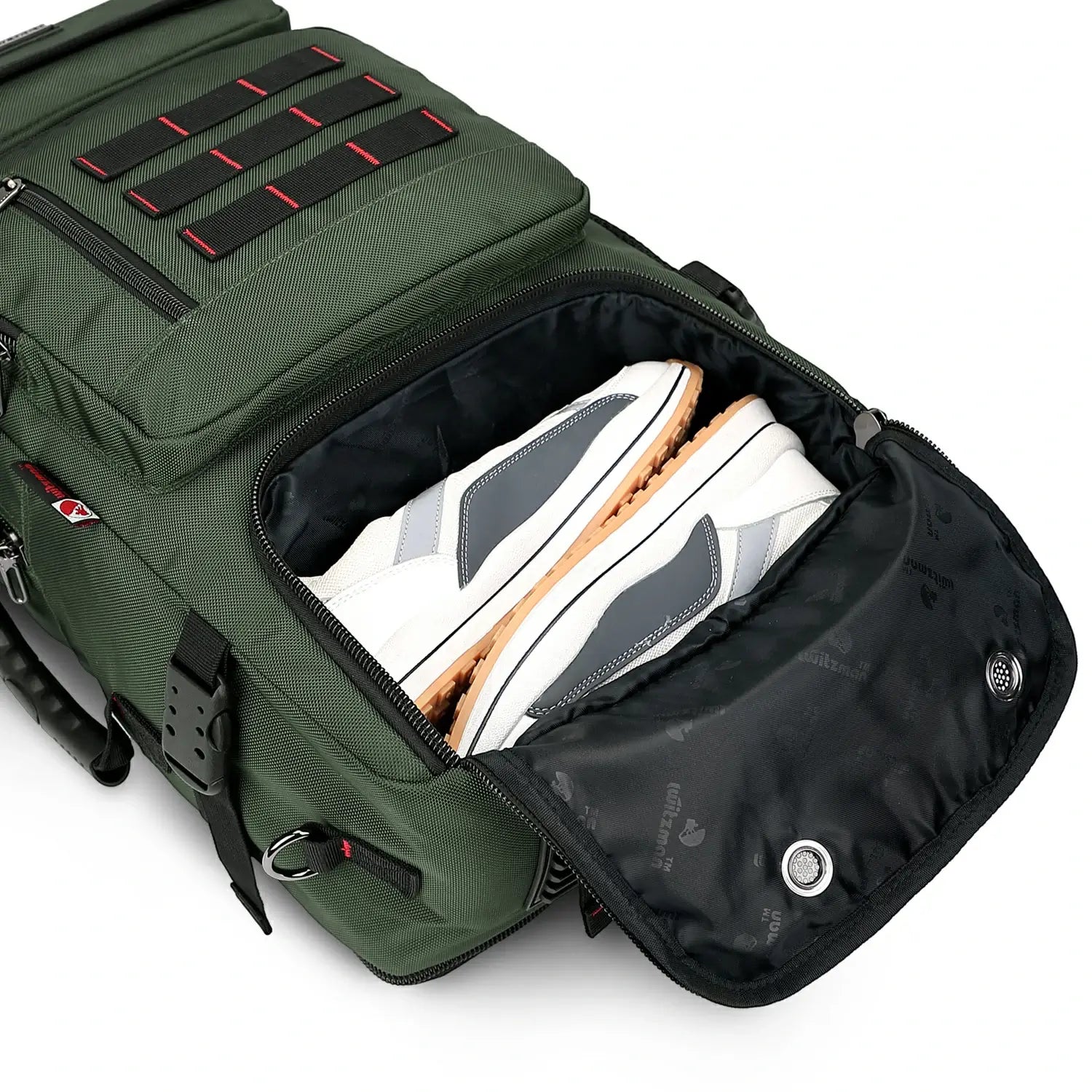 Multifunctional Leisure Carry on Travel Backpack sliver army green pack for men witzman b682 40L