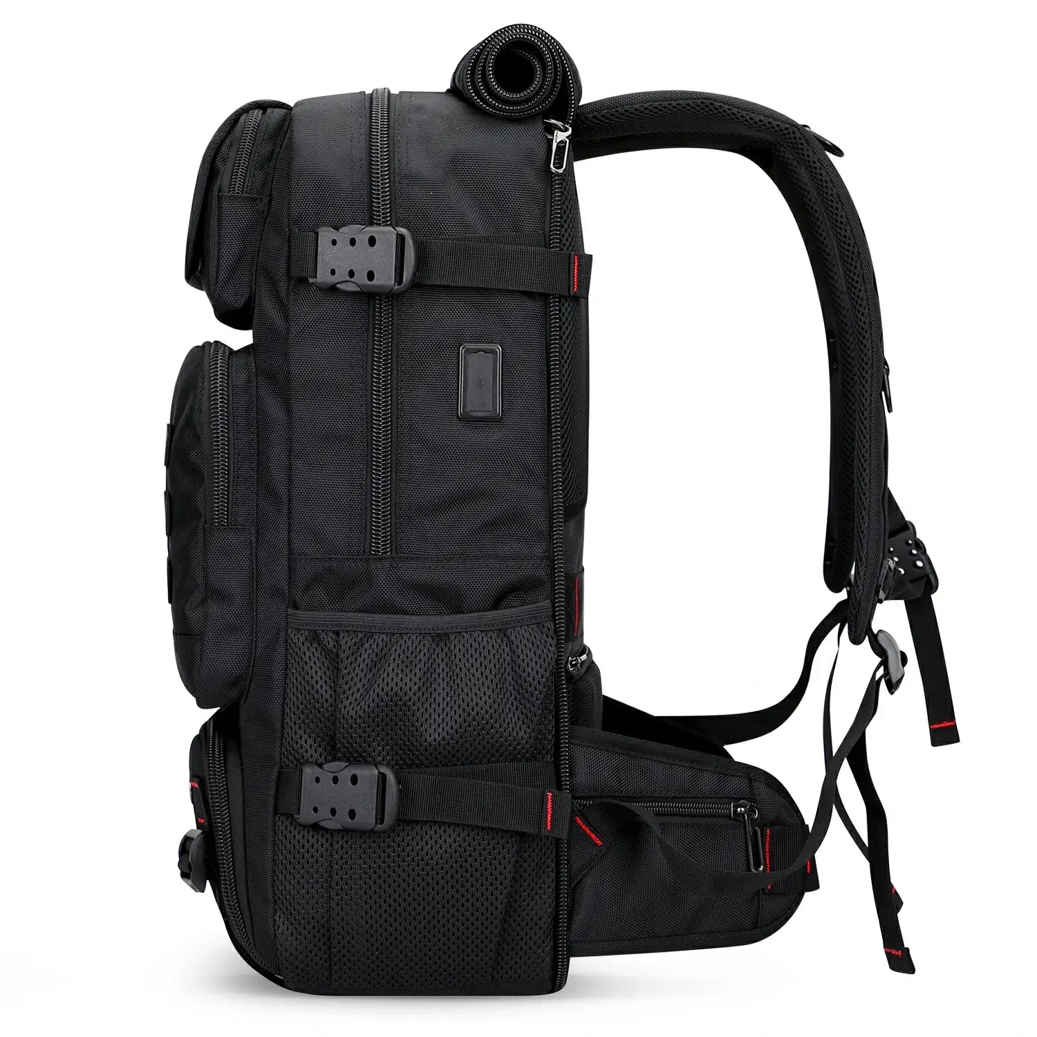 Multifunctional Leisure Carry on Travel Backpack black nylon pack for men witzman b682