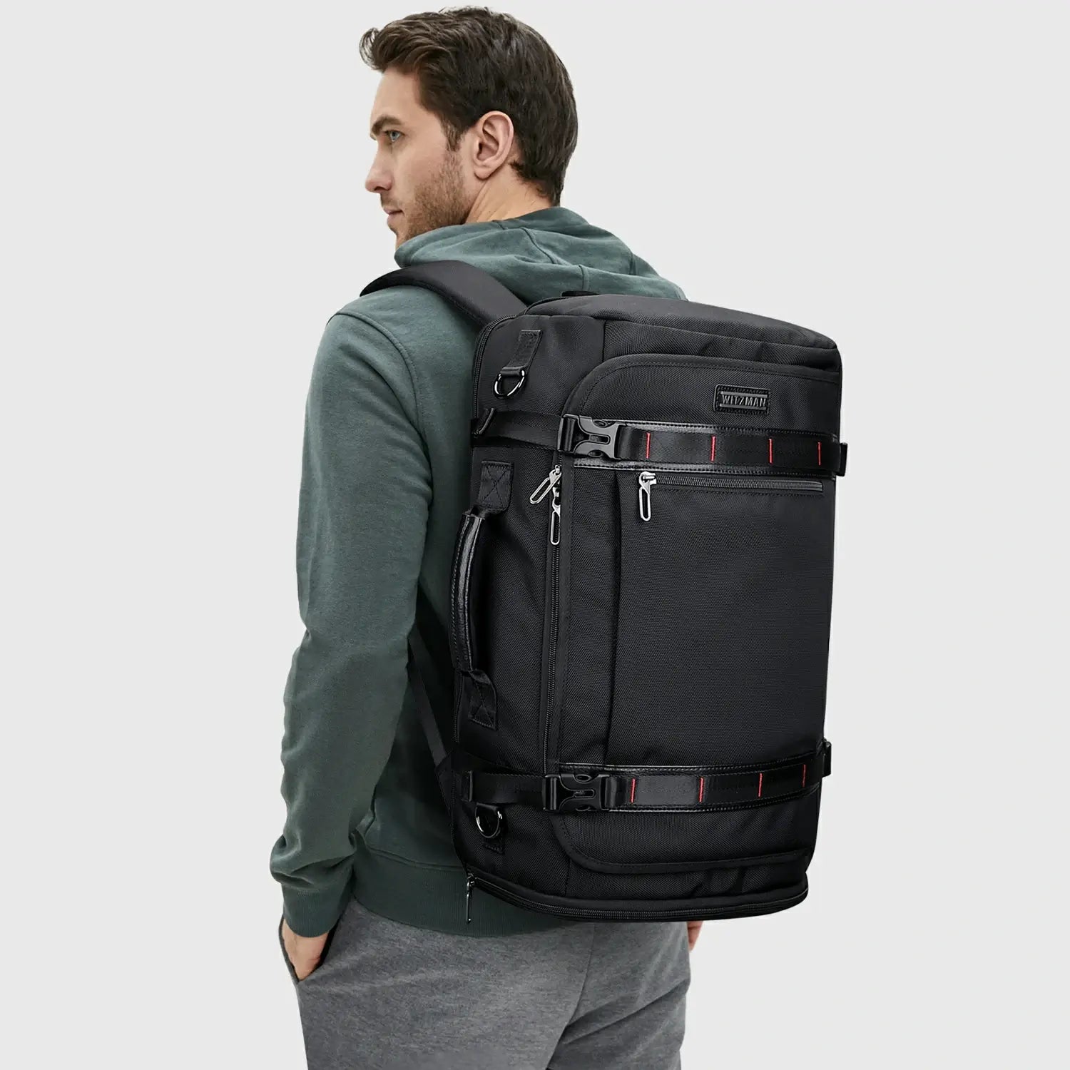 WITZMAN B718 nylon travel backpack product view 11