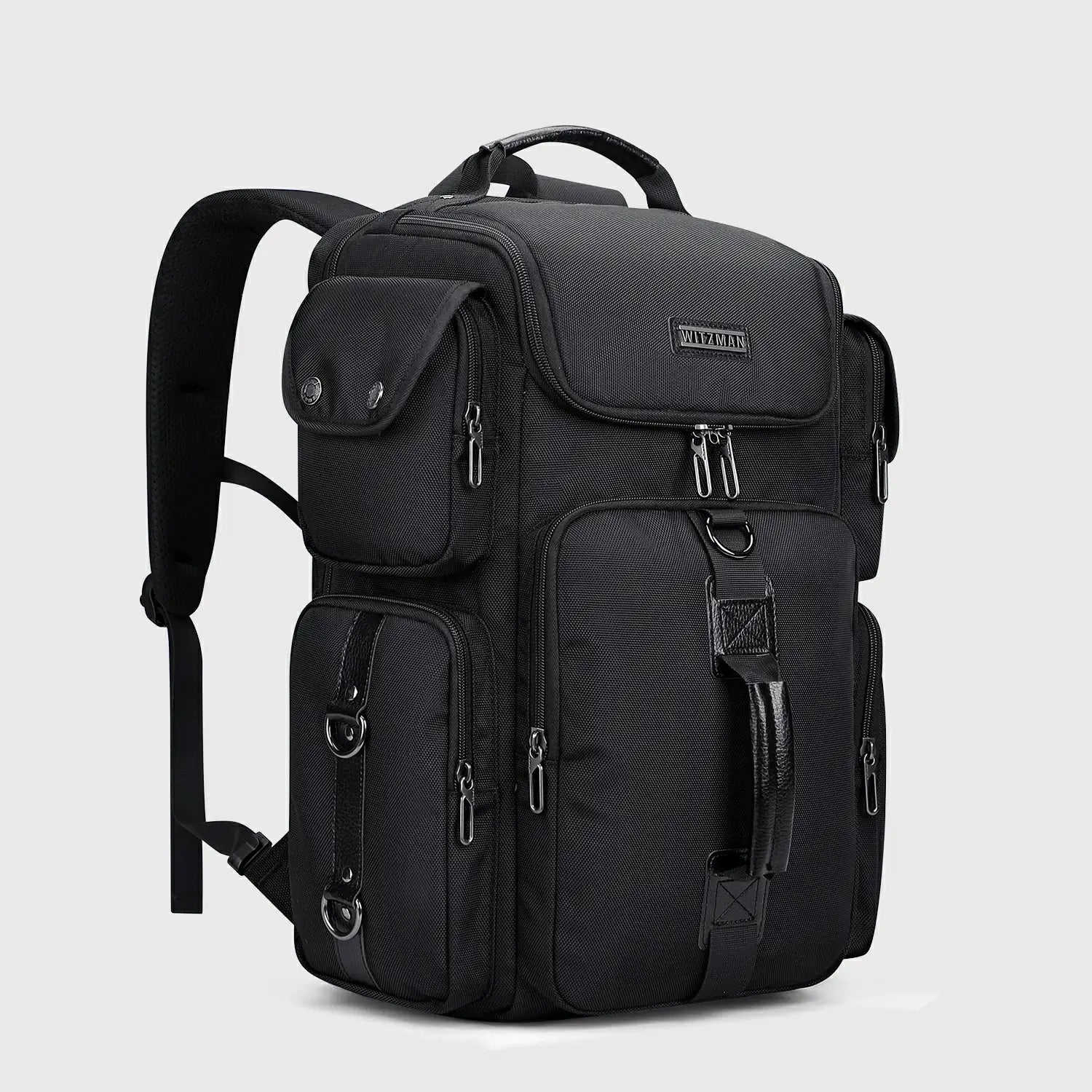 Carry-on Backpack for Men Commuting Casual Travel Laptop Backpacks, front exterior and overall shape