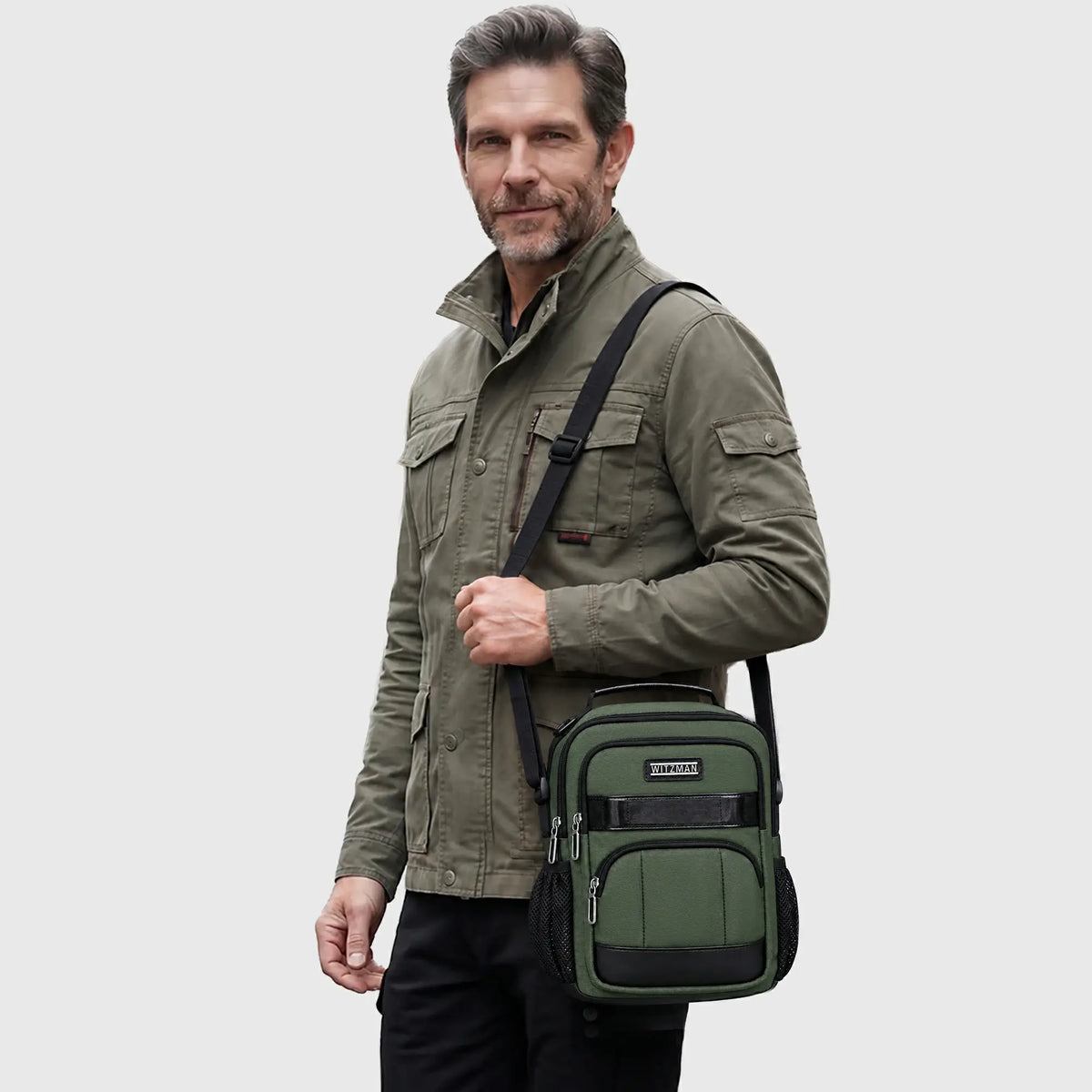 11L Crossbody Messenger Bag for Men with iPad Pocket B784