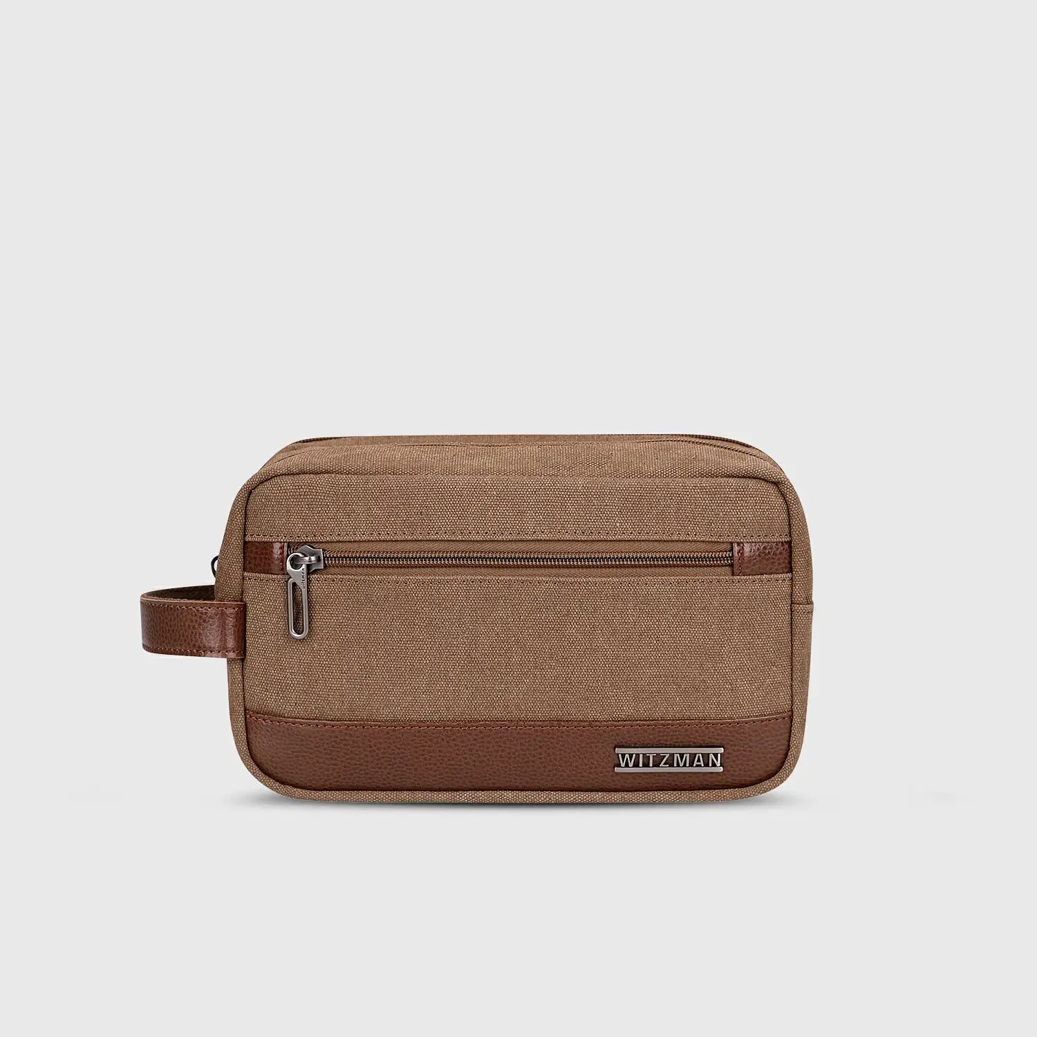 men's canvas travel toiletry bag for Men A8001 The handle makes transporting ice climbing Penn Live Liner 5600L Color:White w/ Silver Tape