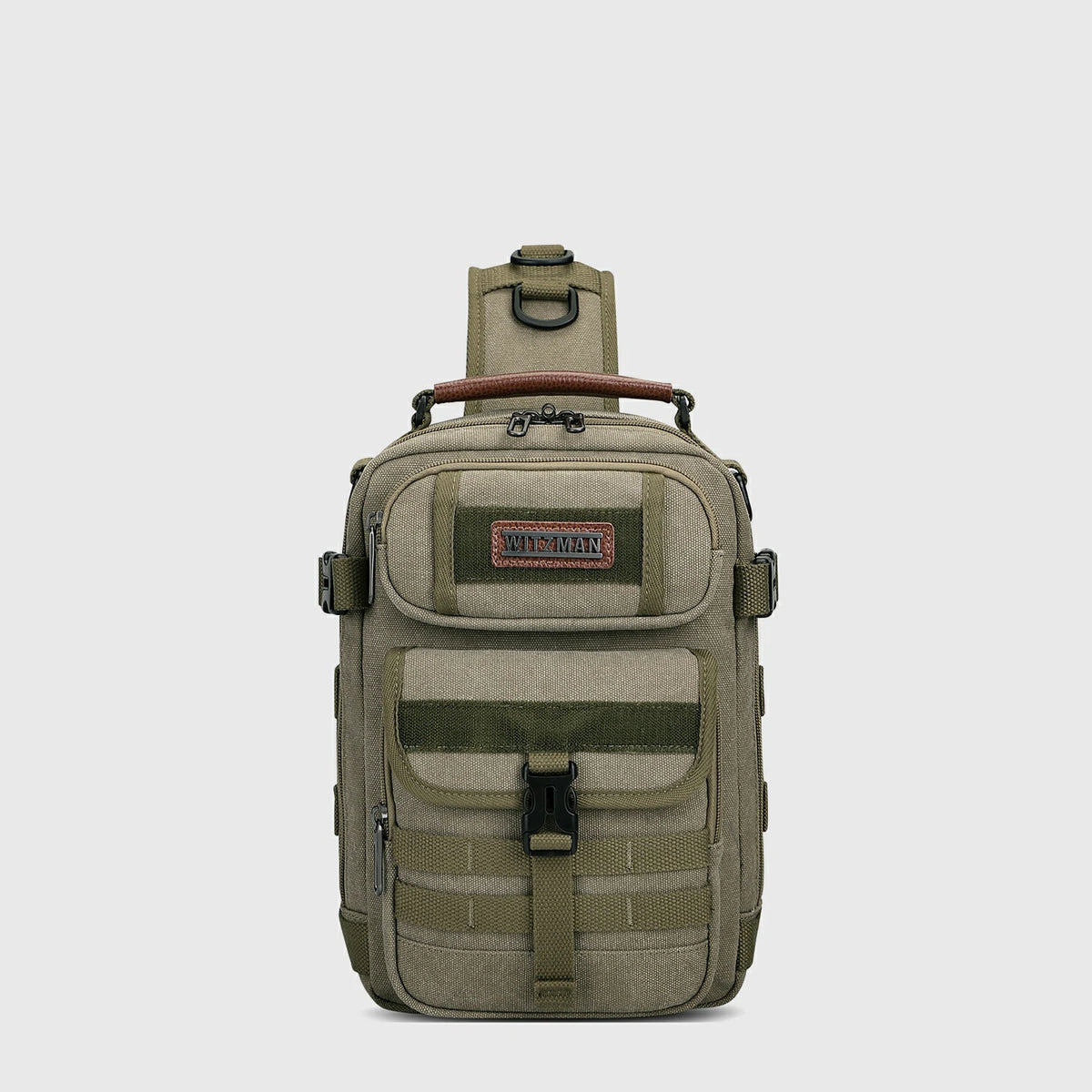 vintage sling bag canvas A8021 product view 22 by Witzman