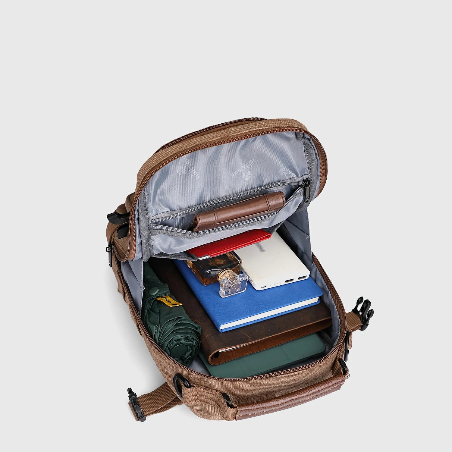 vintage sling bag canvas A8021 product view 27 by Witzman