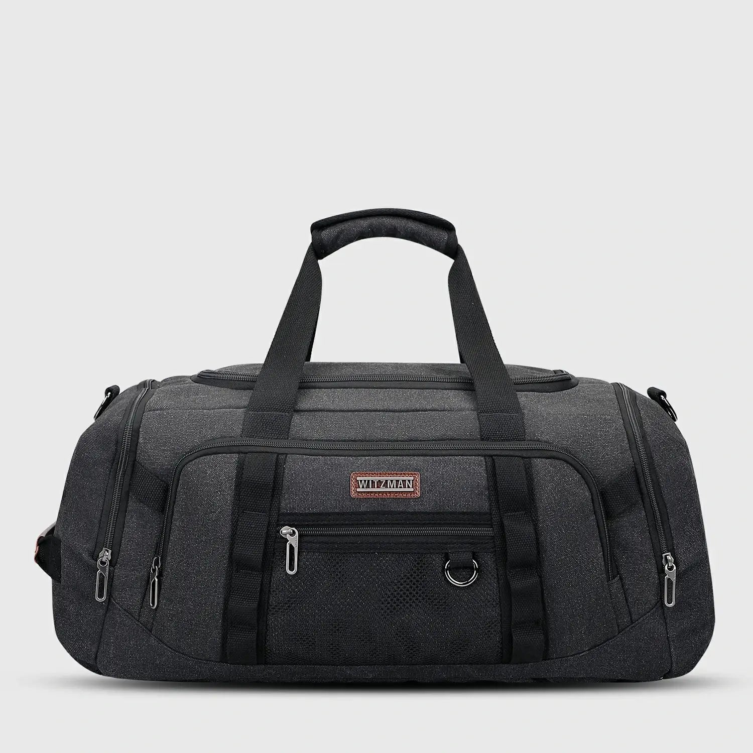Classic 3-in-1 Canvas Duffel Bag for Travel, bottom compartment structure