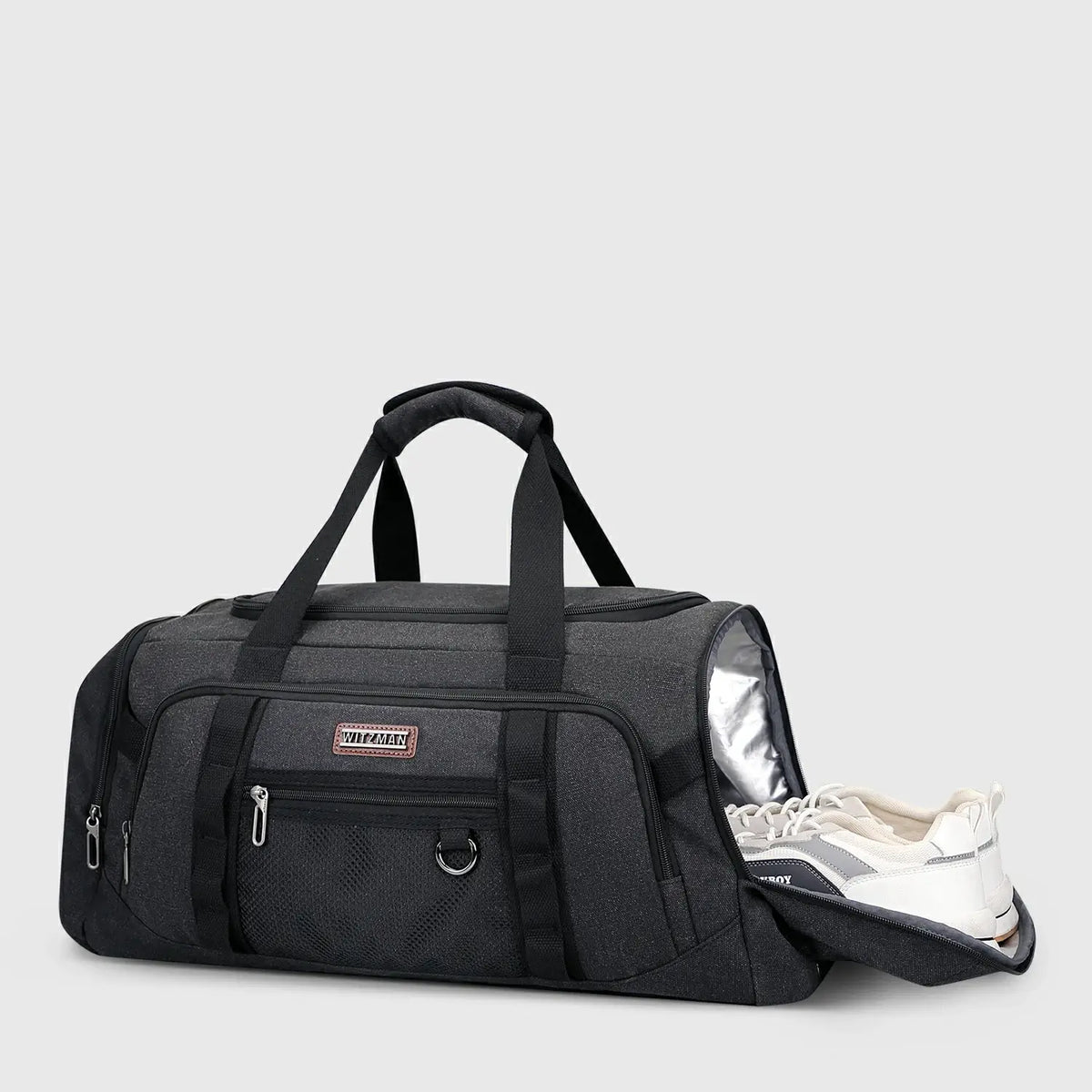 Classic 3-in-1 Canvas Duffel Bag for Travel, reinforced handle stitching