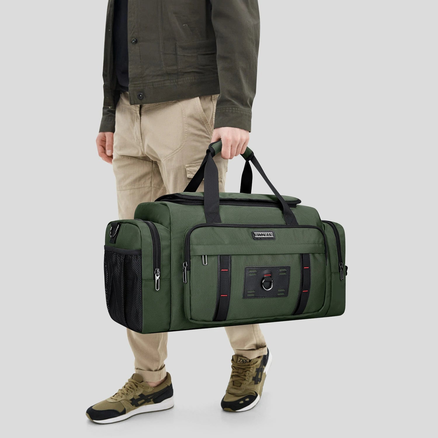 Travel Duffel Bag for Men Nylon Carry On Weekender Bag B719