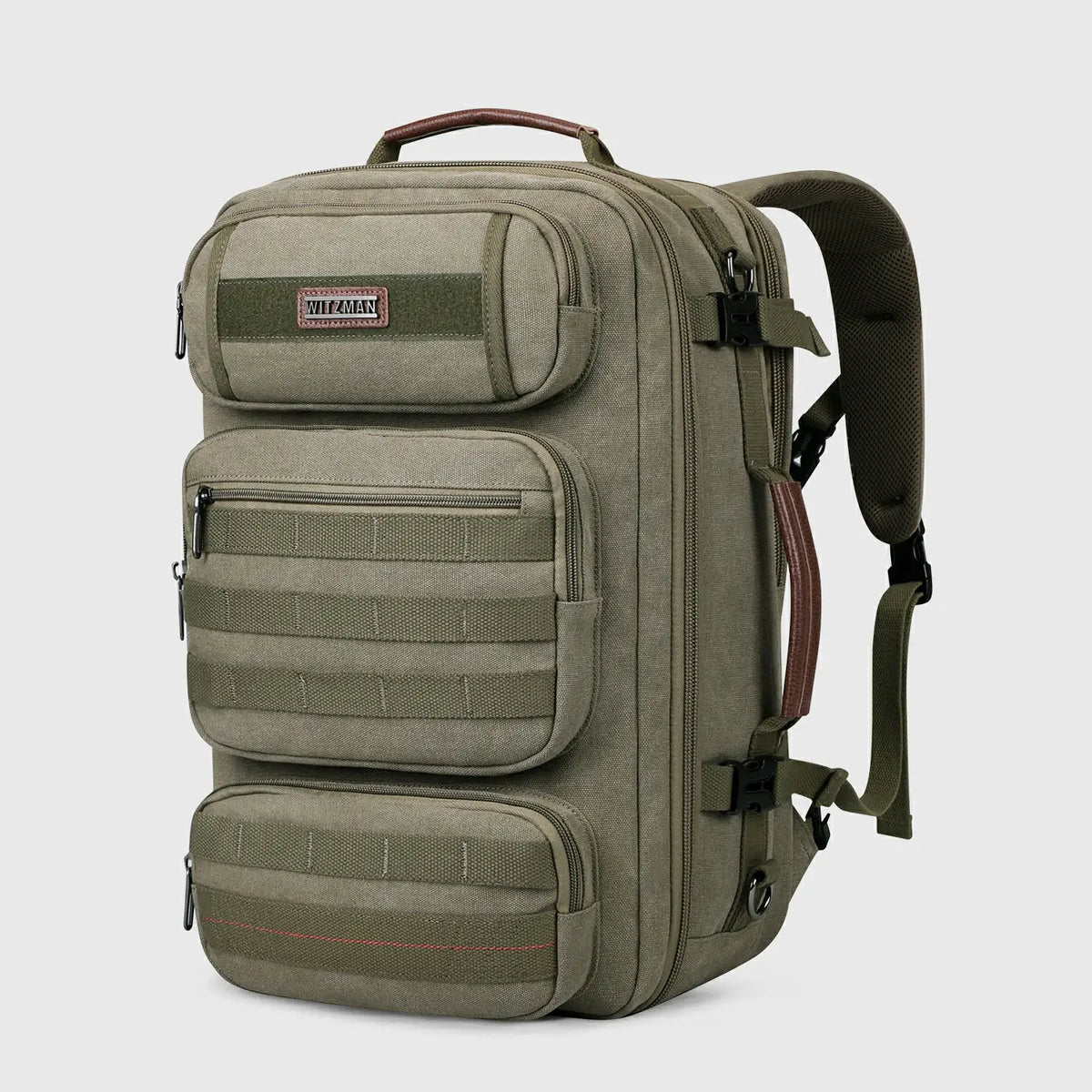 WITZMAN A8023 40L canvas travel backpack product view 24