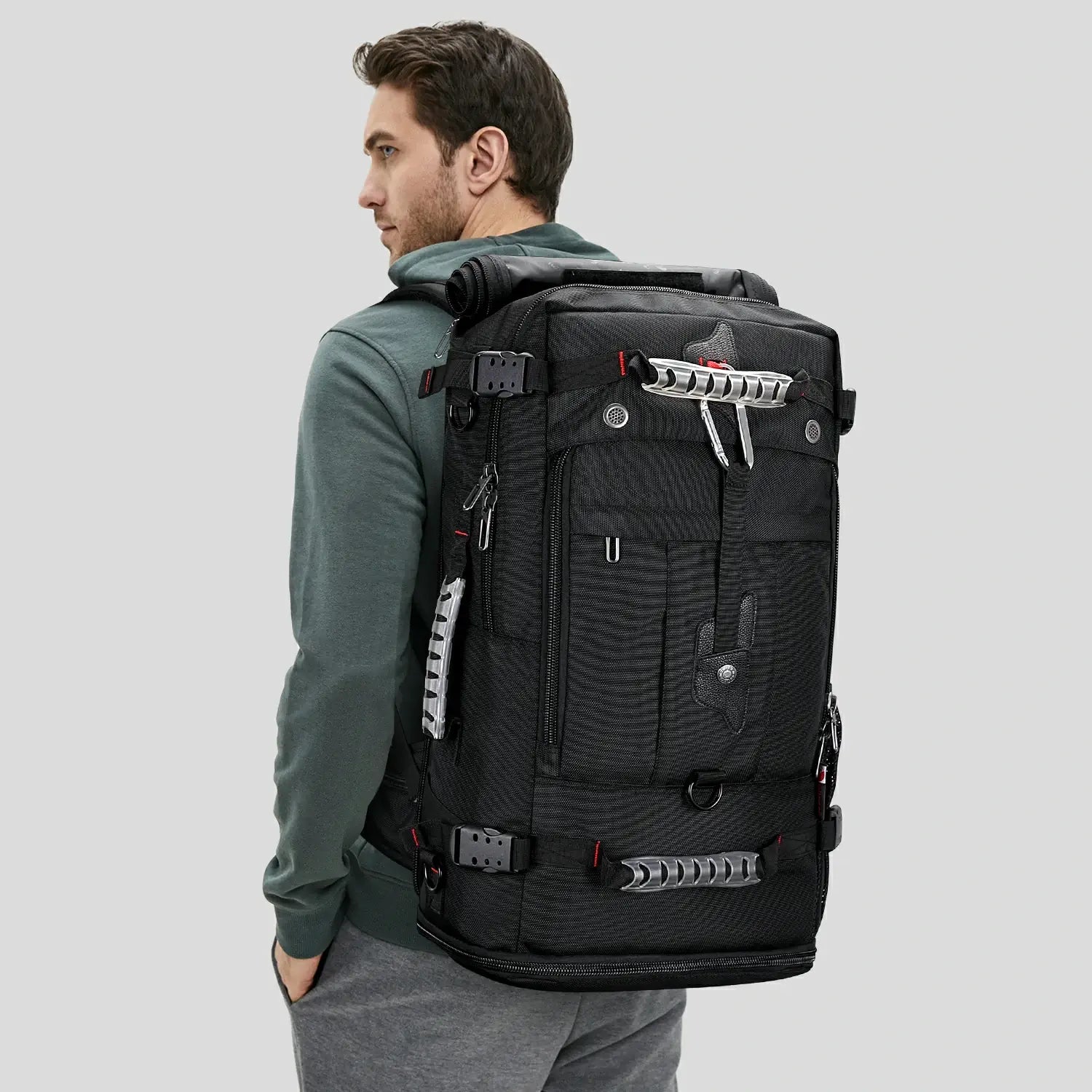 WITZMAN B681 nylon travel backpack product view 9