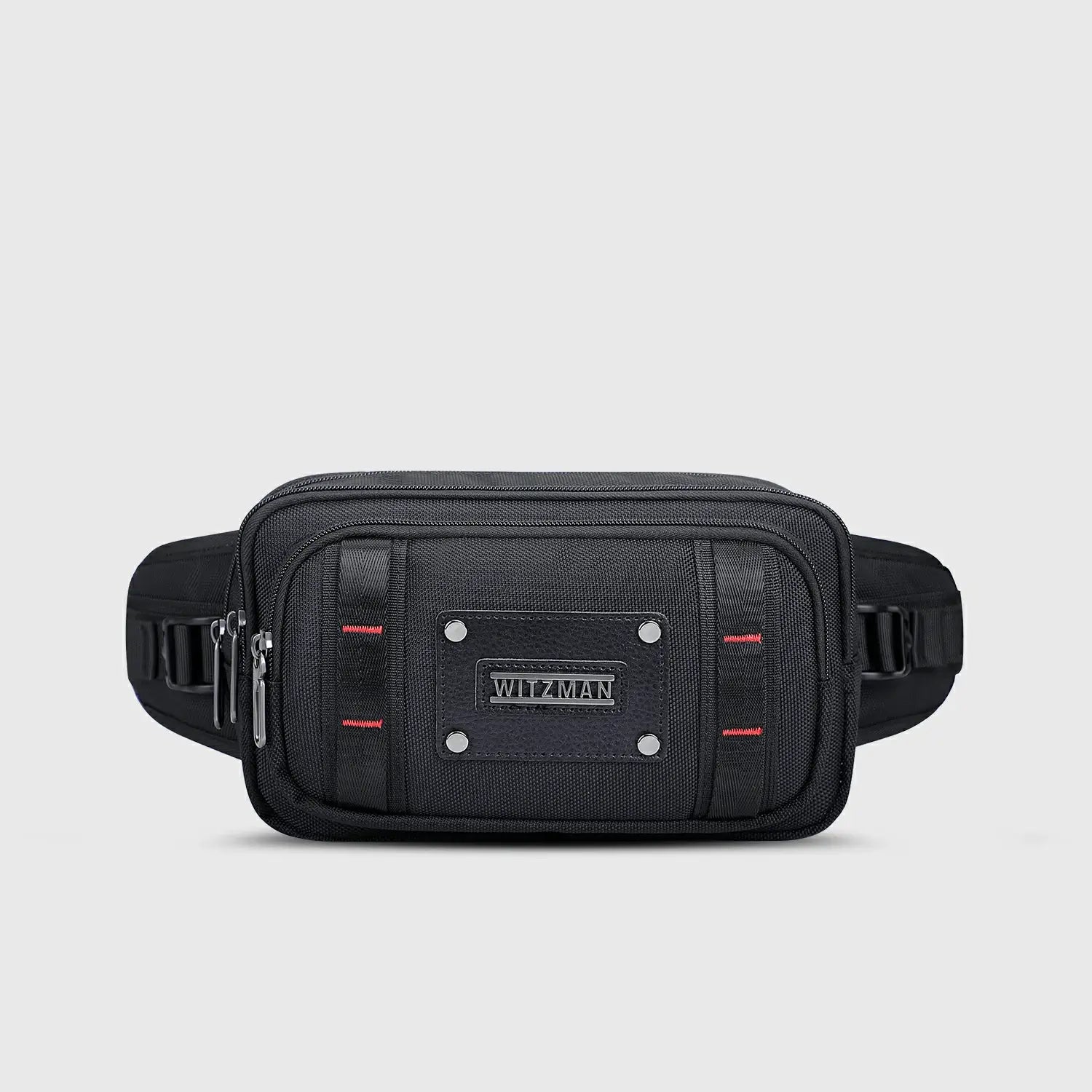 Men’S Nylon Fanny Pack Cycling Waist Bag nylon carry-on travel backpack, front exterior and overall shape