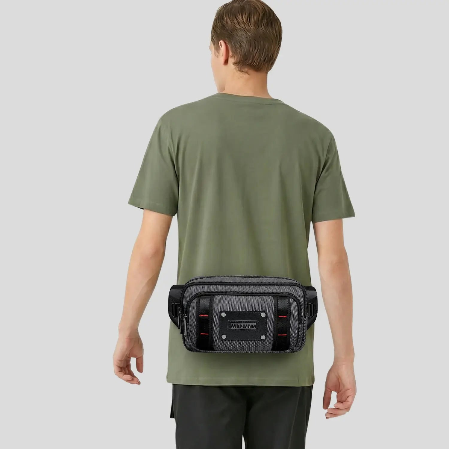 Men’s Nylon Fanny Pack Cycling Waist Bag B732