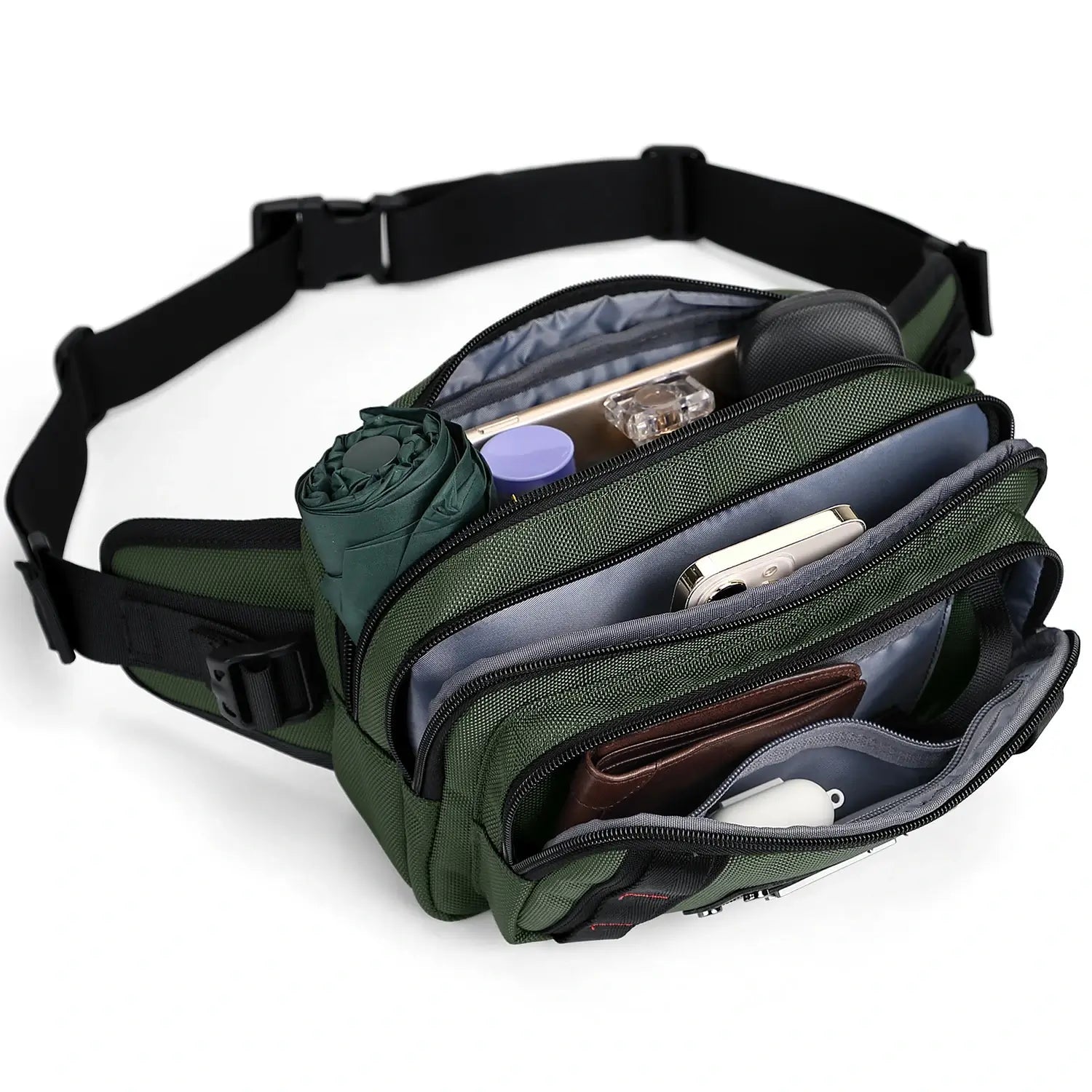 Men’s Nylon Fanny Pack Cycling Waist Bag B732
