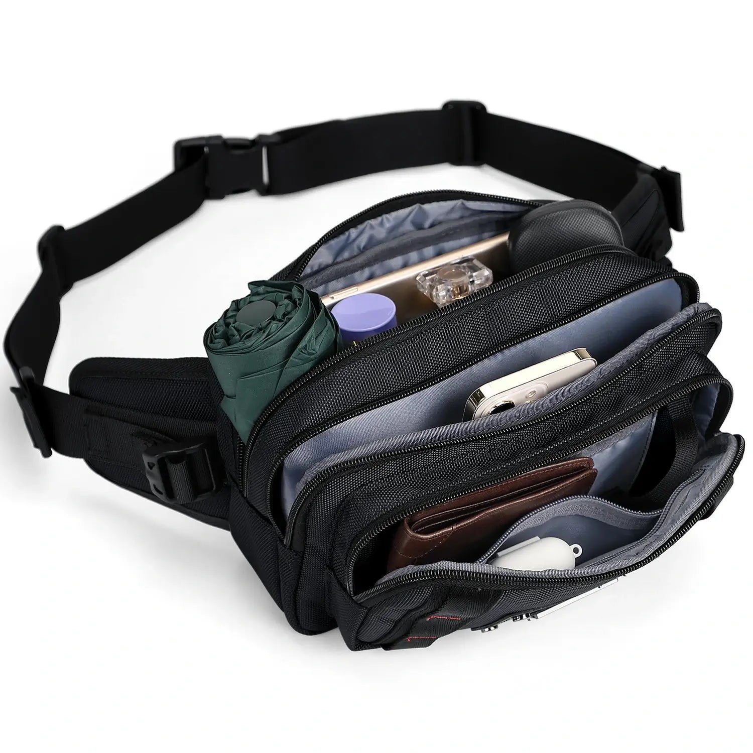 Men’s Nylon Fanny Pack Cycling Waist Bag B732