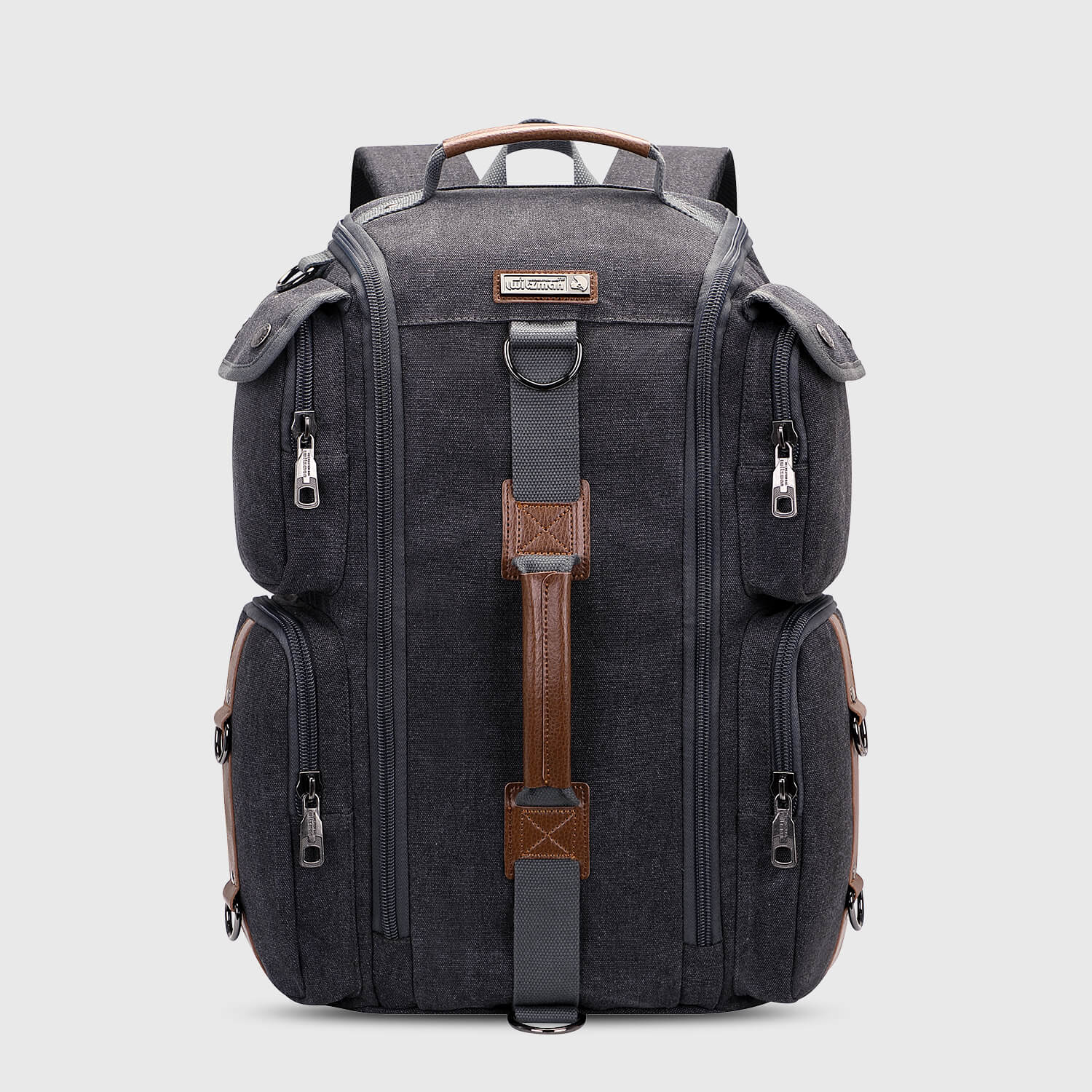 Classic Black WITZMAN A6661-2 canvas duffel bag product view