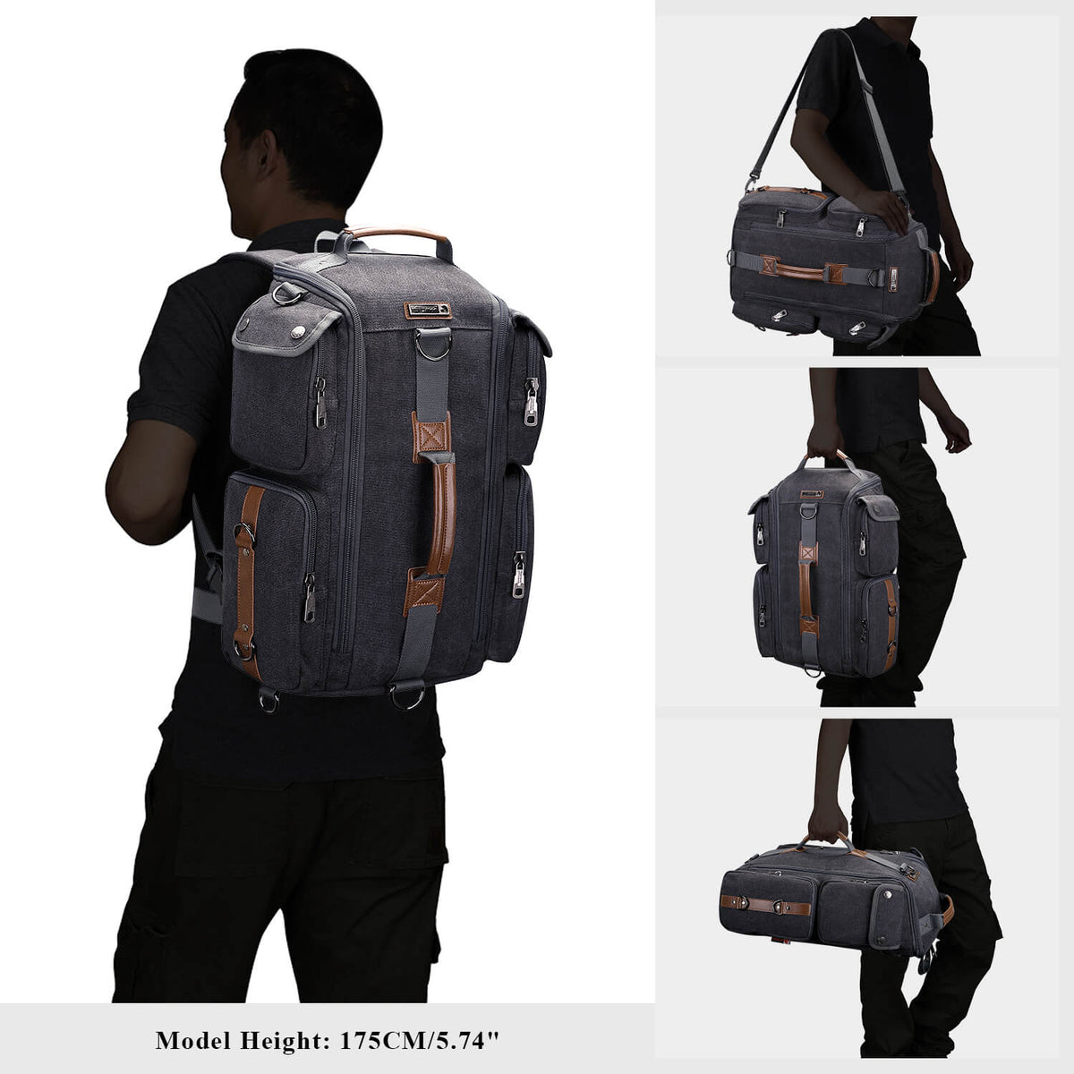WITZMAN A6661-2 canvas duffel bag product view 13