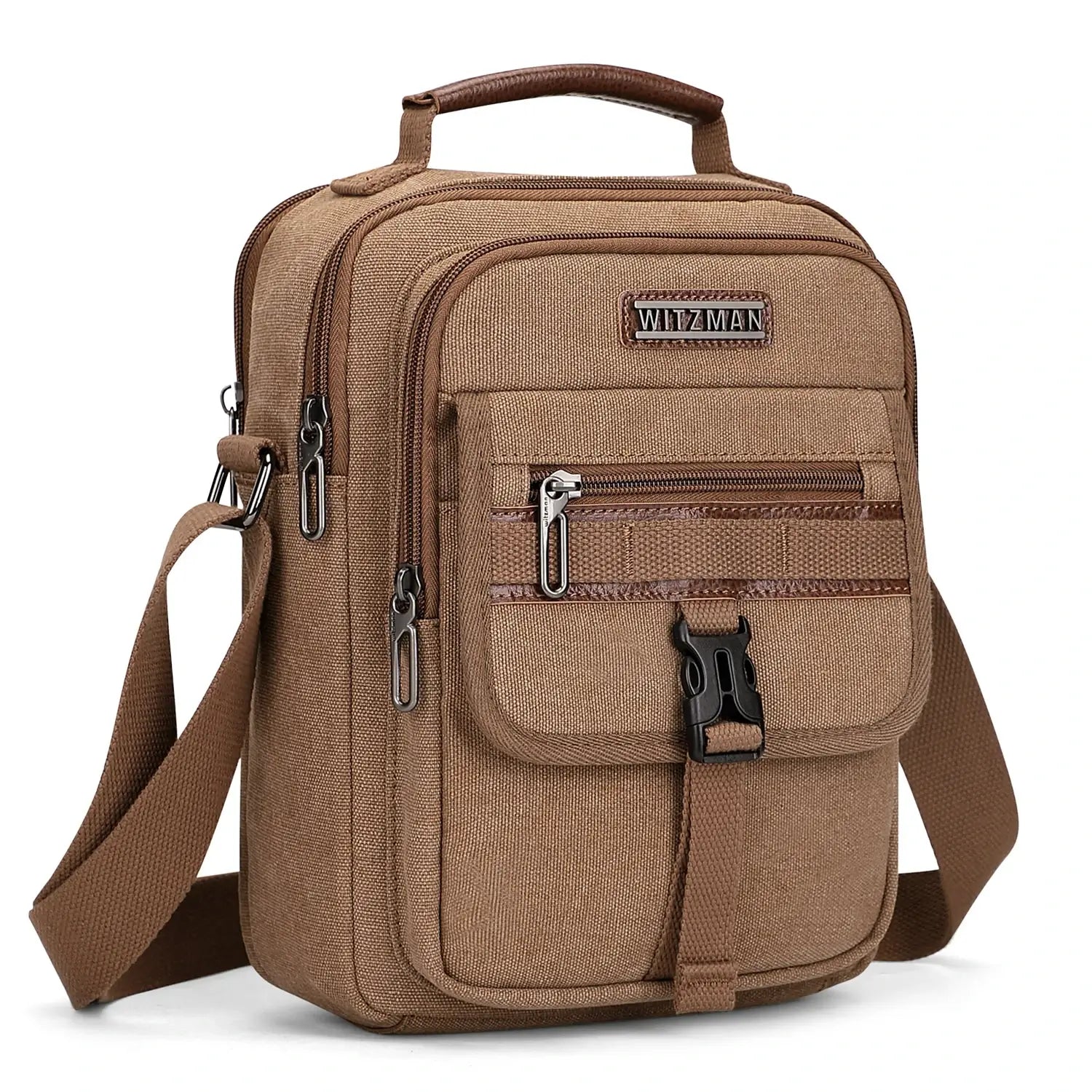Canvas Crossbody Bag for Men Vintage Messenger Satchel A8014 Canvas Crossbody Bag for Men Vintage Messenger Satchel A8014
