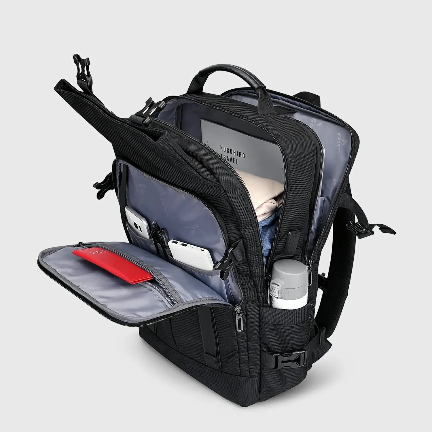 WITZMAN B716 nylon travel backpack product view 5