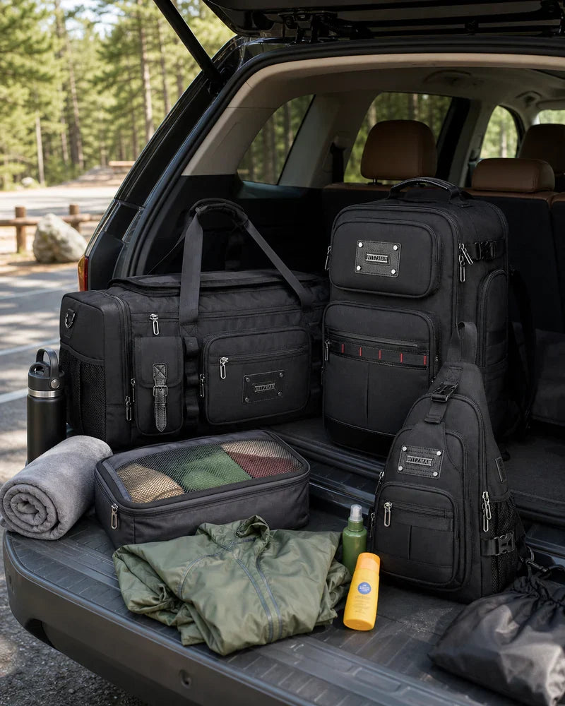 Road Trip Outdoor Packing: What Goes in the Duffel, Backpack, and Crossbody Bag